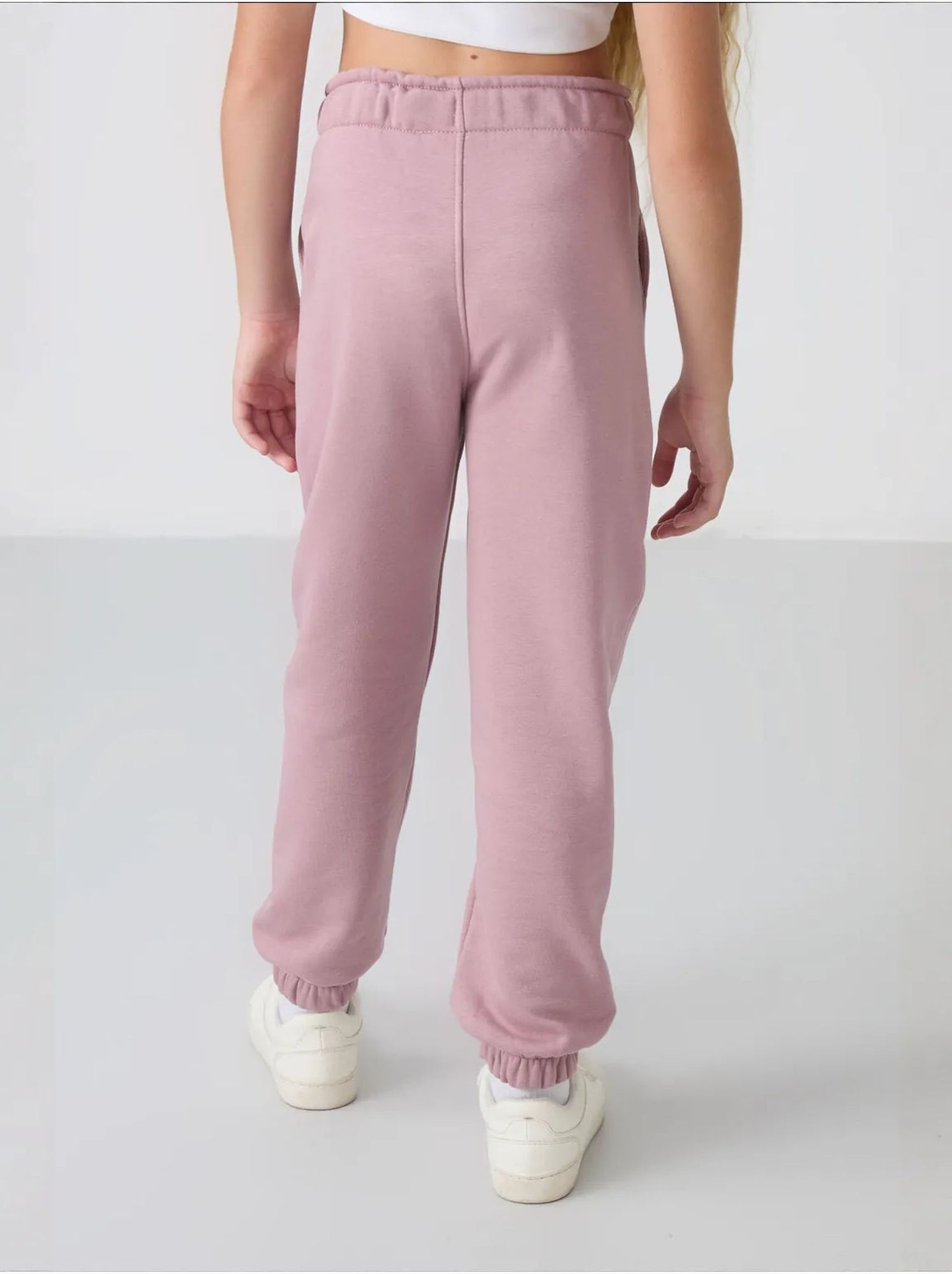 Pantalon jeune à taille cordon tommy - Mauve