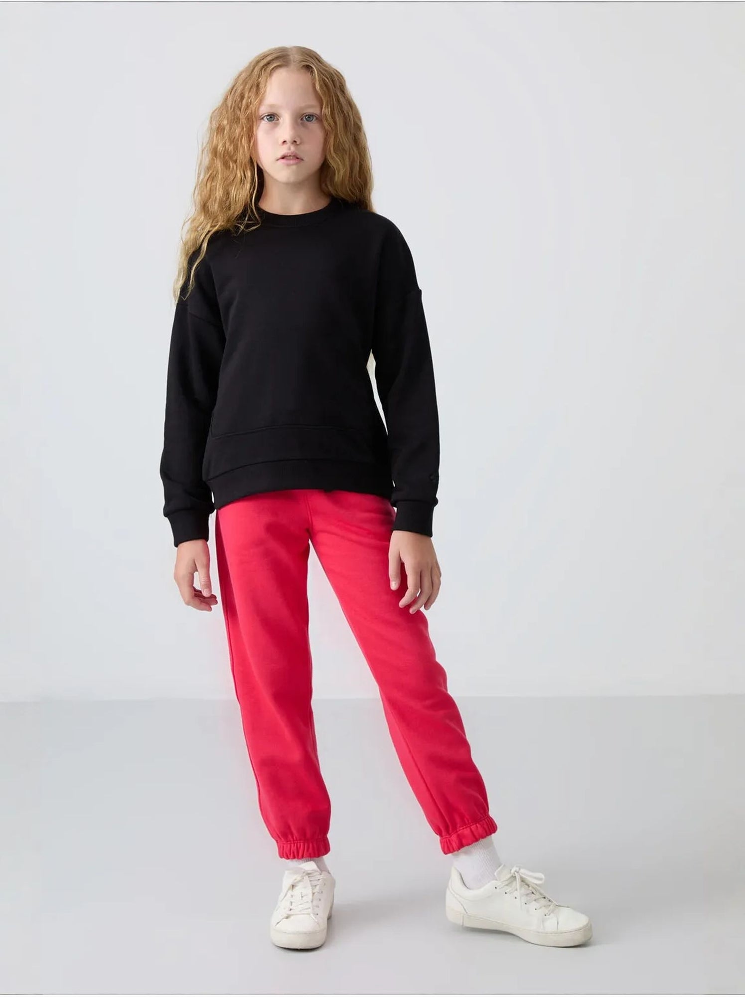 Pantalon jeune à taille cordon tommy - Rose fluo/Solinotes