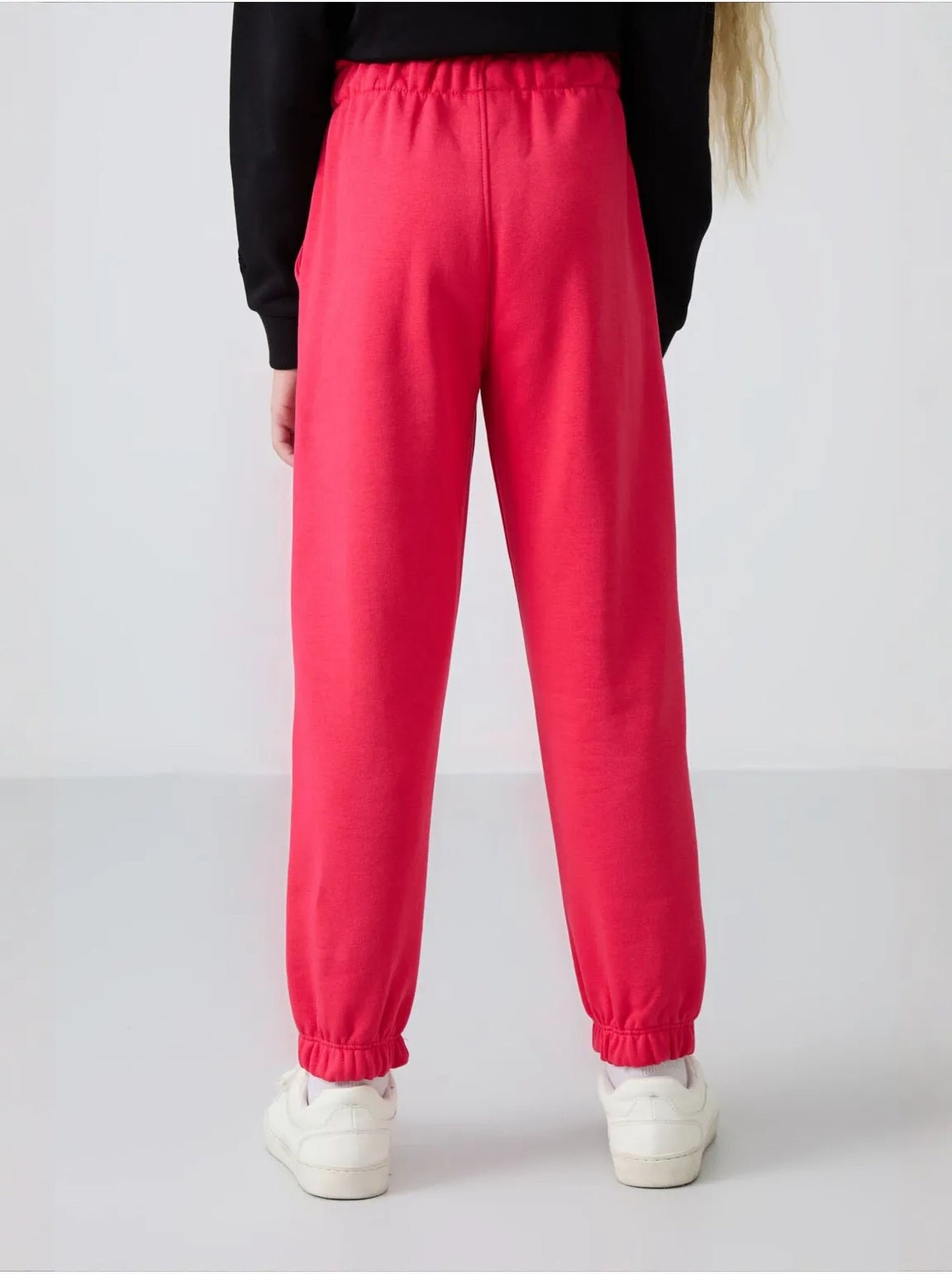 Pantalon jeune à taille cordon tommy - Rose fluo/Solinotes