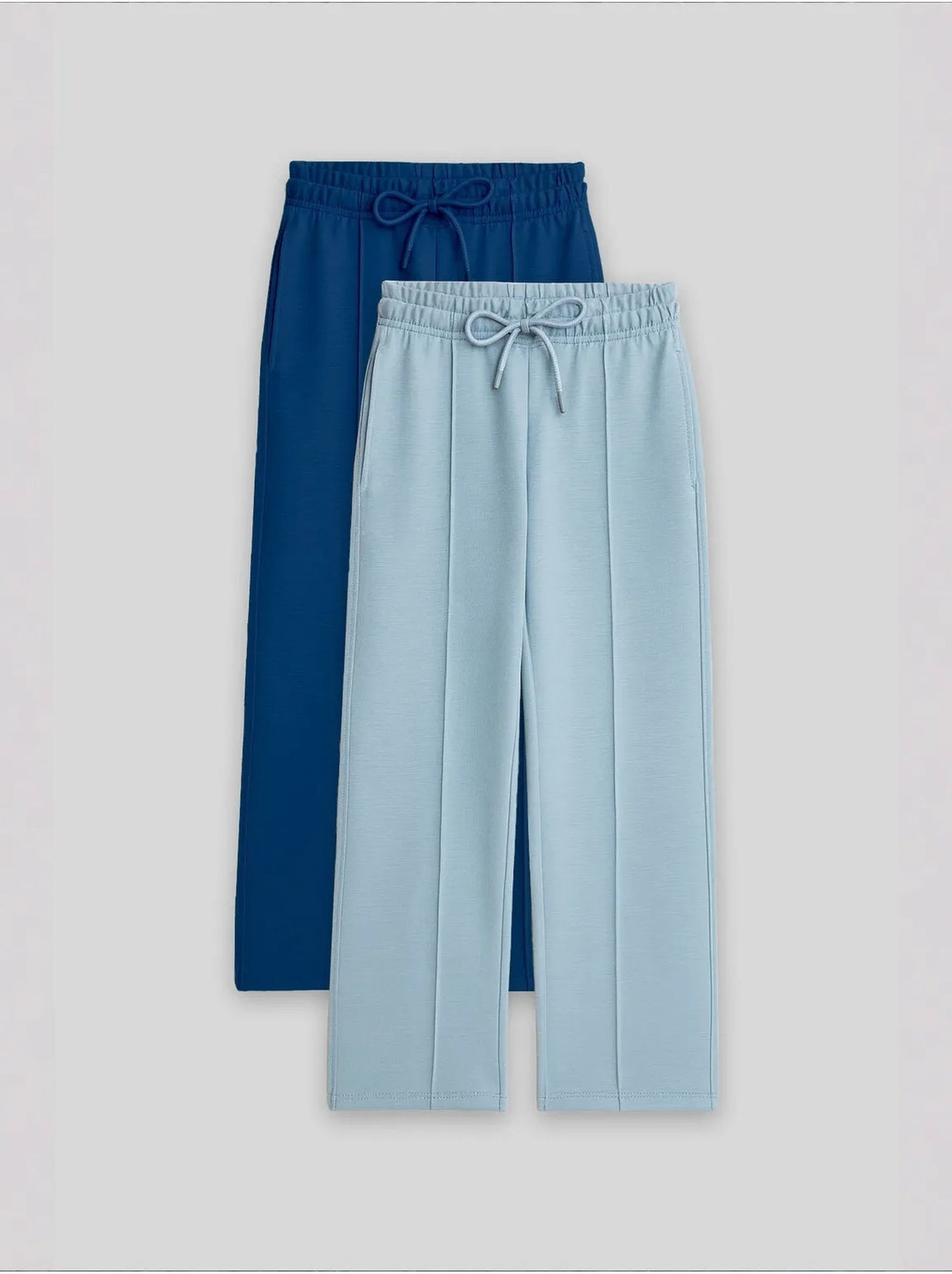 Pantalon jeune en mélange de coton tommy - Bleu marine
