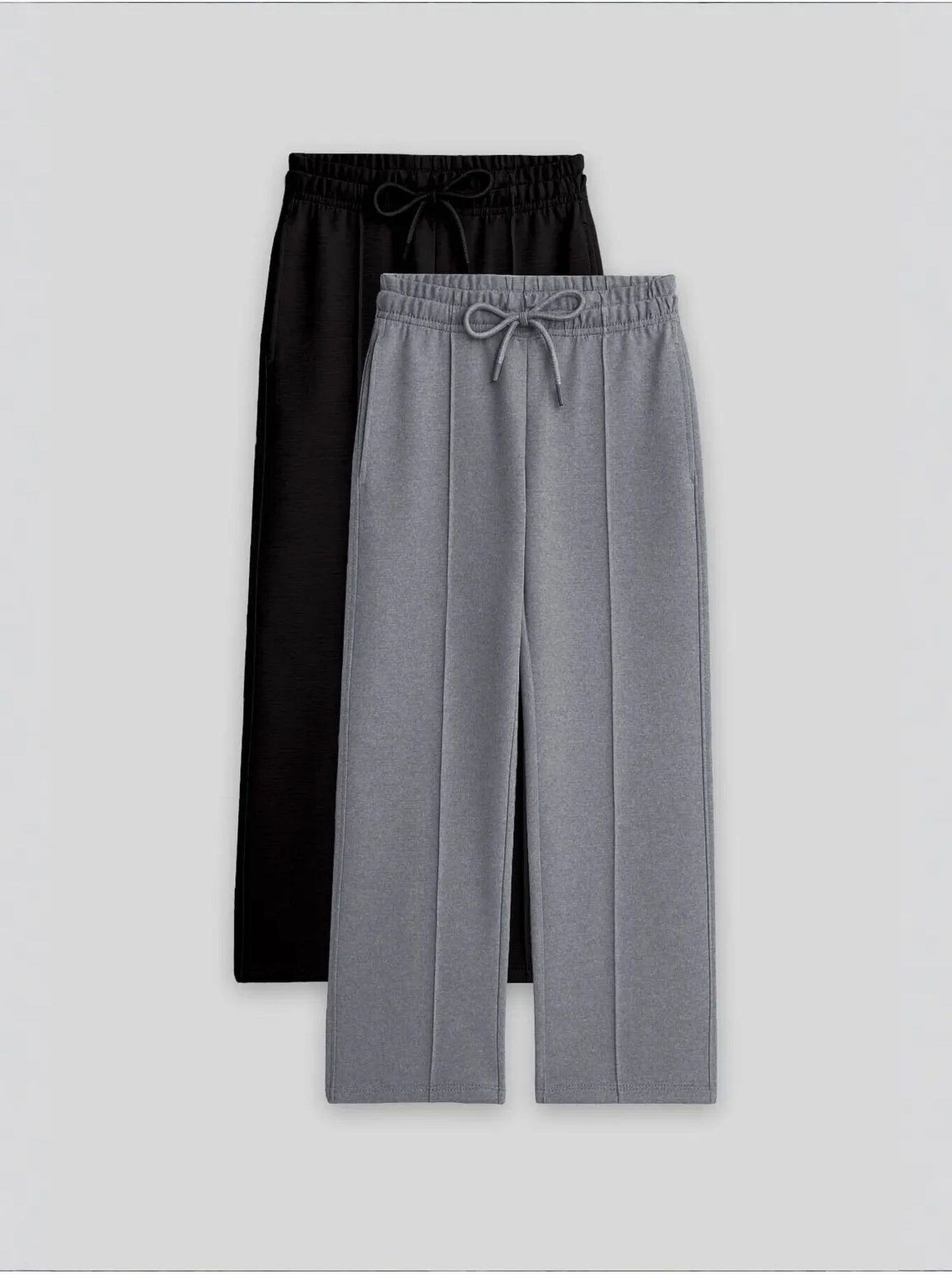 Pantalon jeune en mélange de coton tommy - Gris