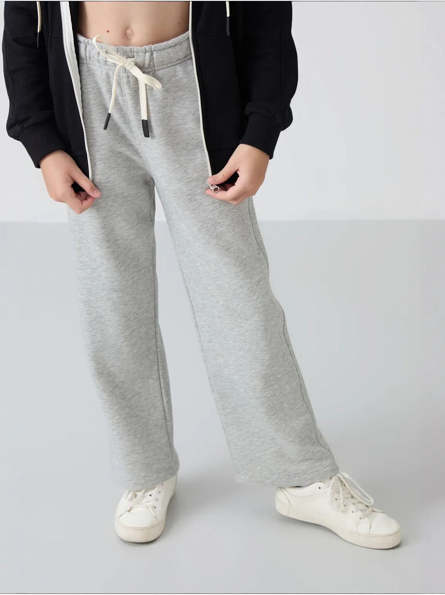 Pantalon jeunesse à cordon tommy - Gris clair