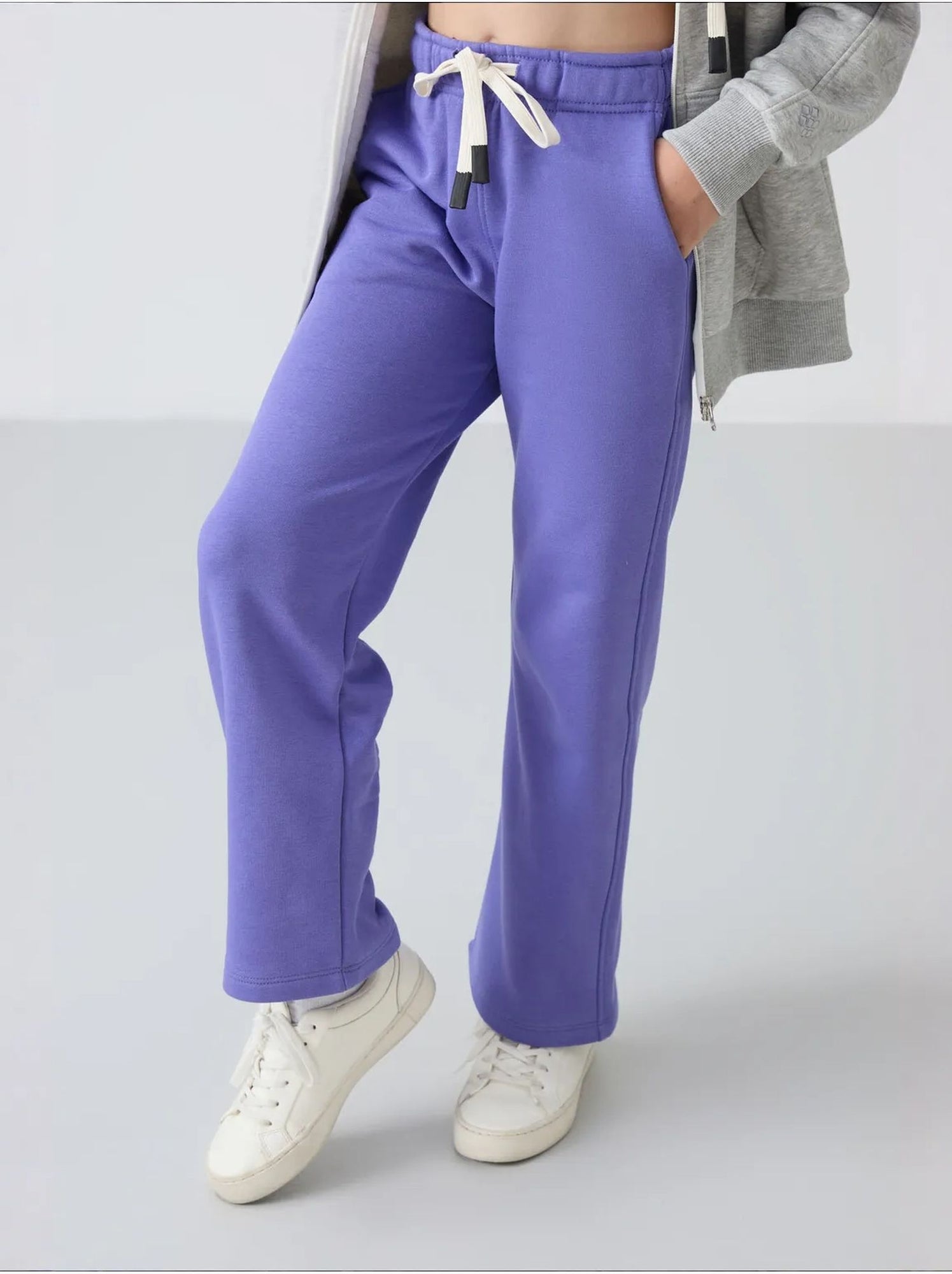 Pantalon jeunesse à cordon tommy - Lavande
