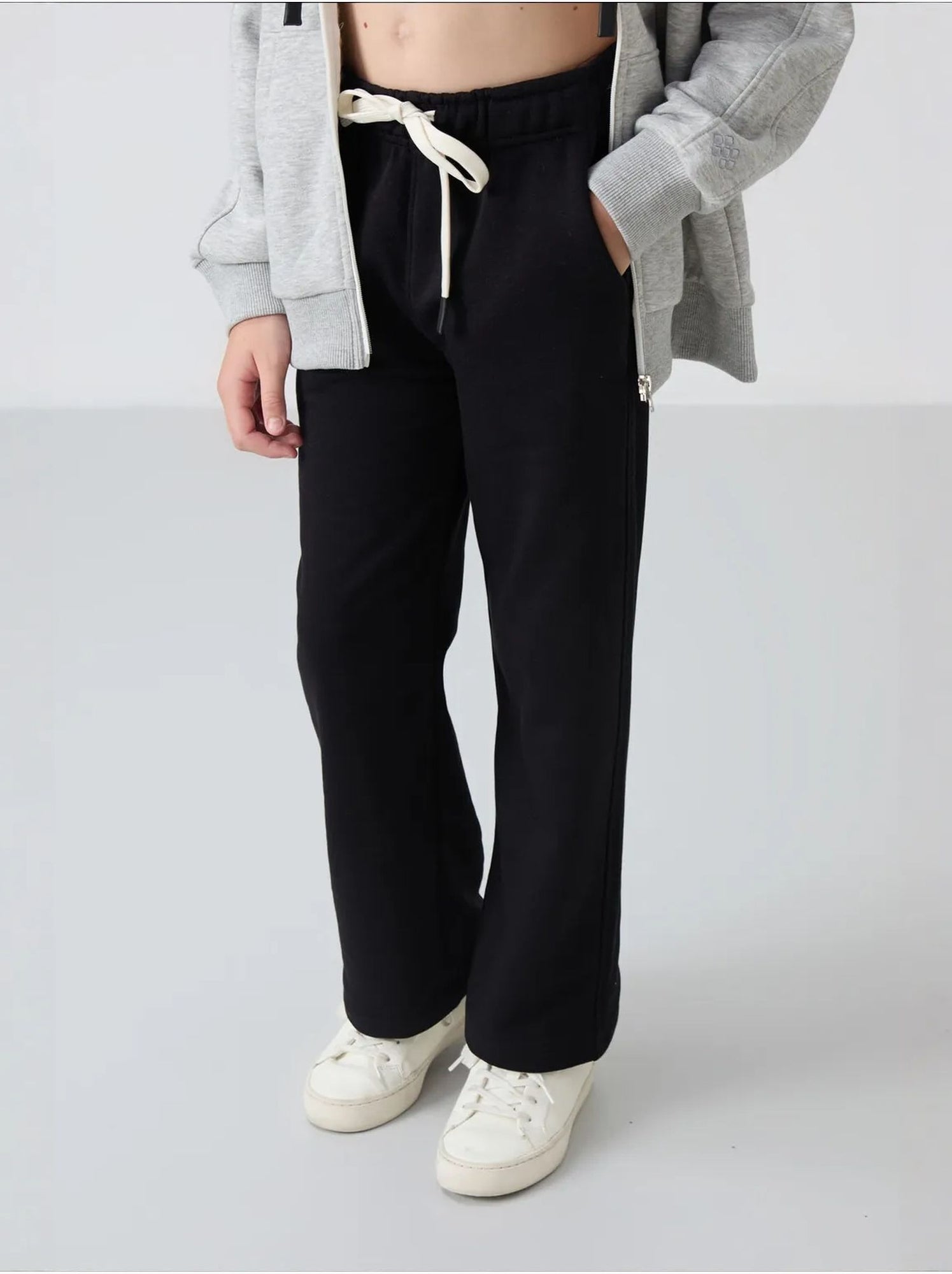 Pantalon jeunesse à cordon tommy - Noir