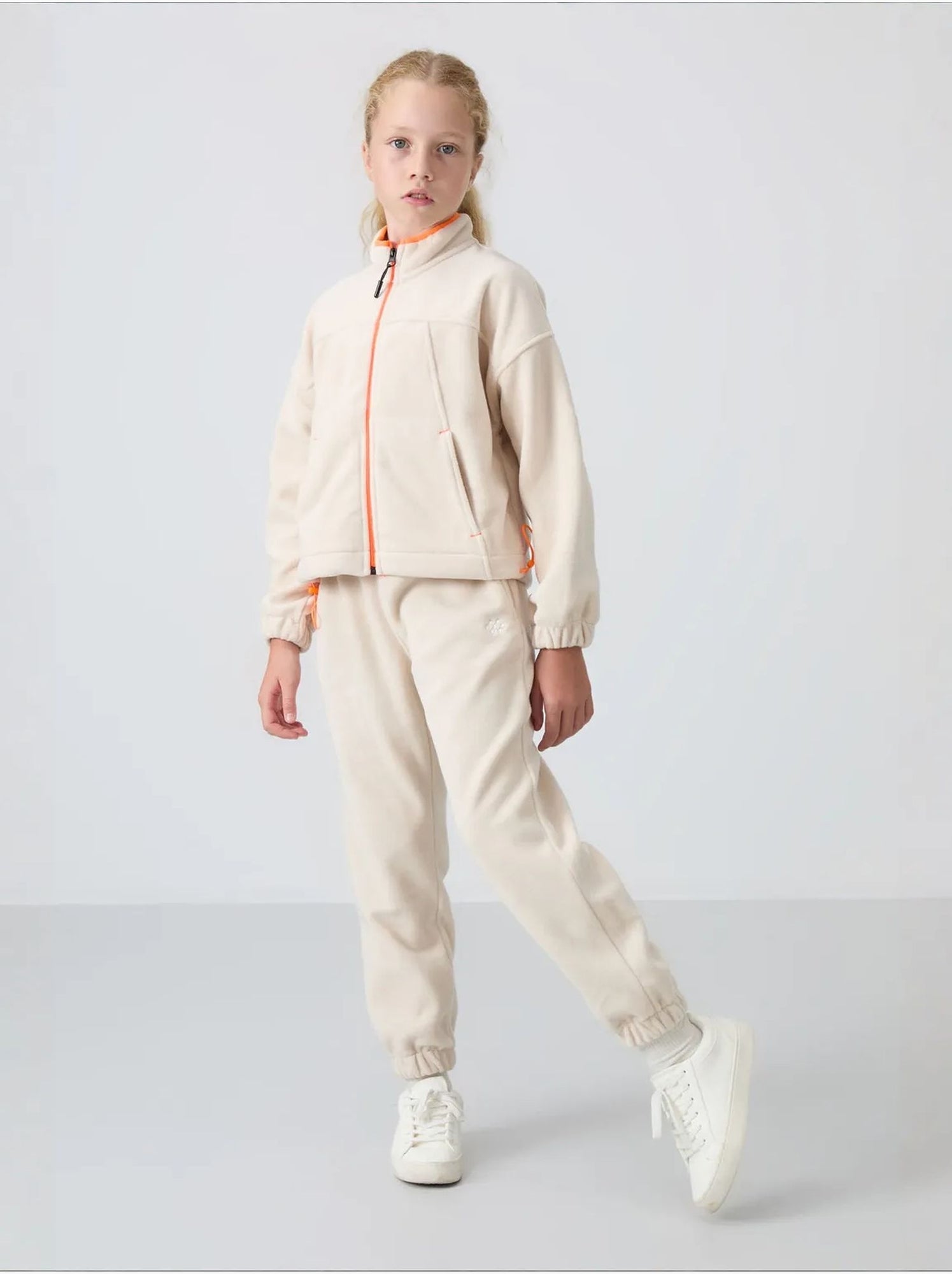 Pantalon jeunesse uni tommy - Beige naturel