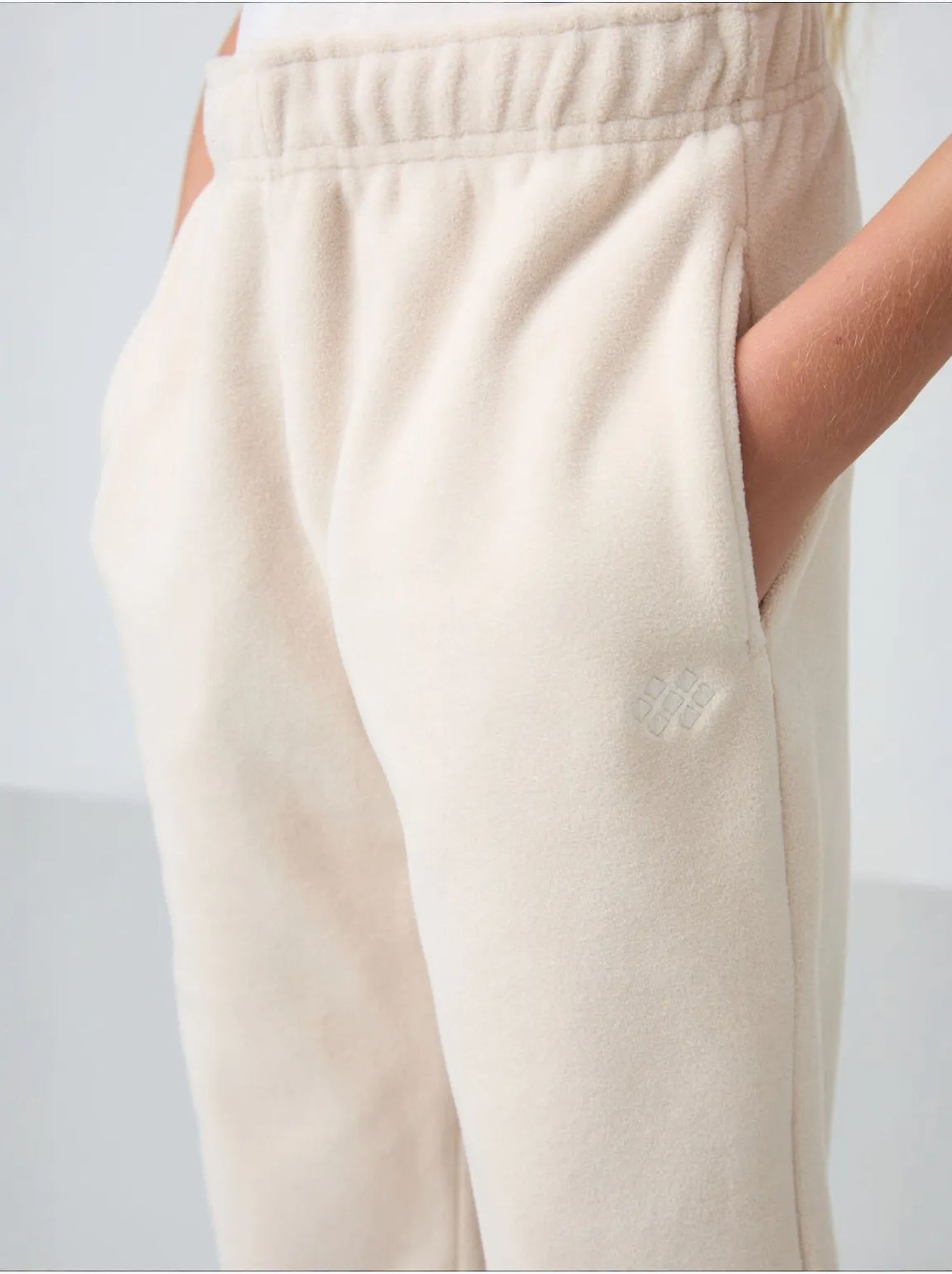 Pantalon jeunesse uni tommy - Beige naturel