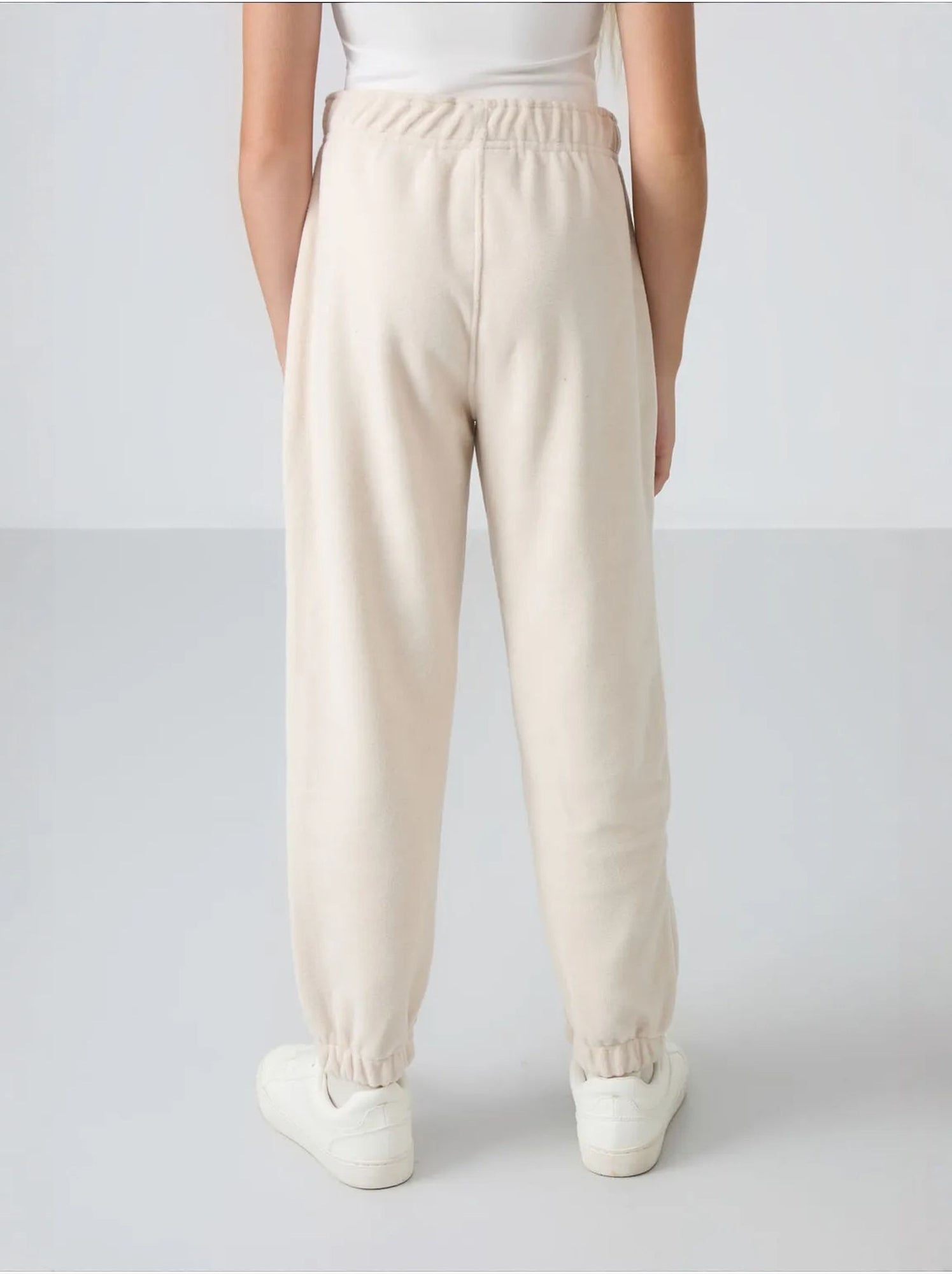 Pantalon jeunesse uni tommy - Beige naturel