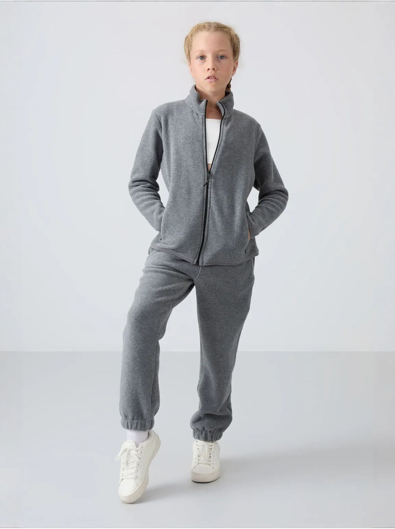 Pantalon jeunesse uni tommy - Gris Noir