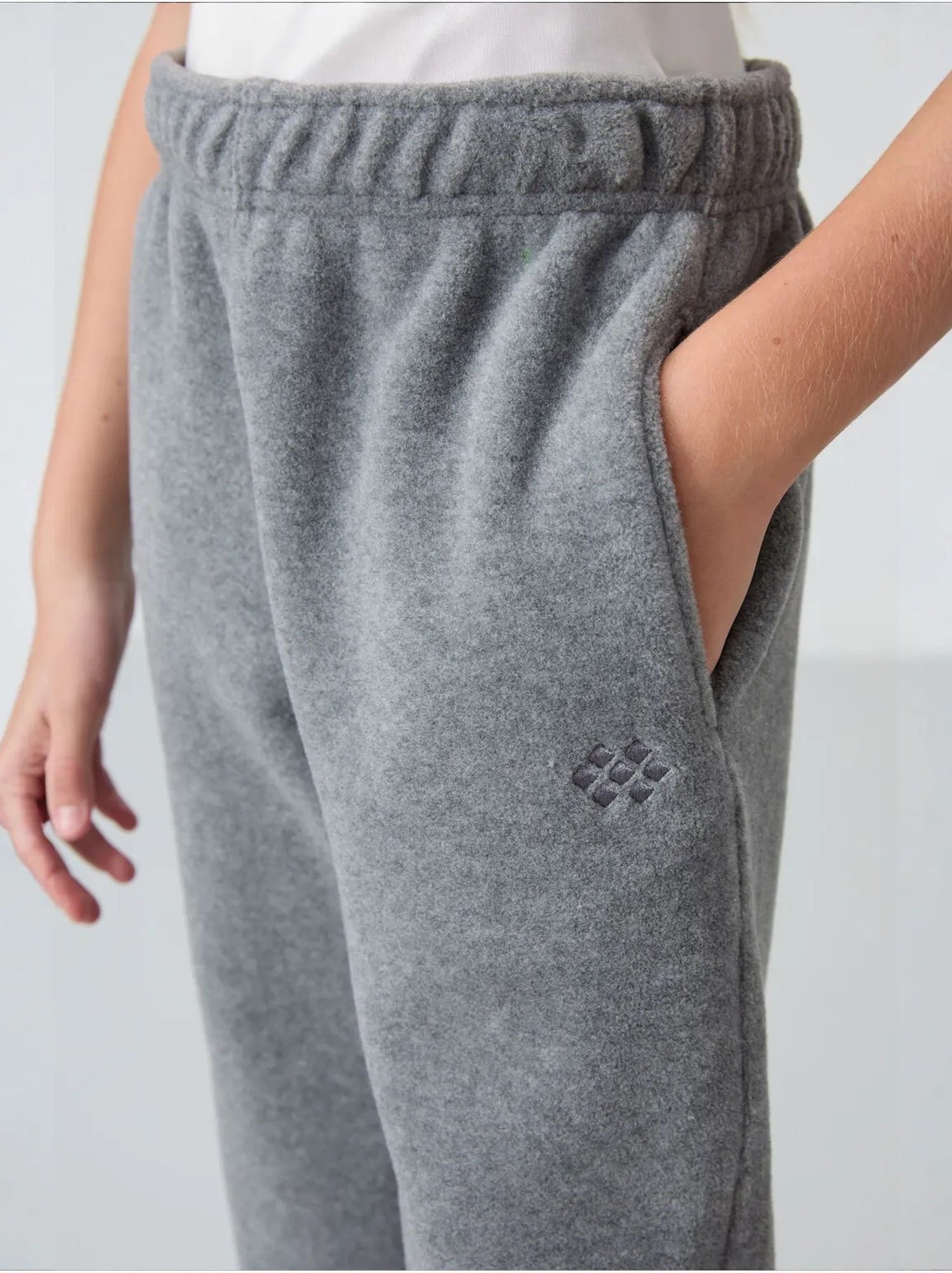 Pantalon jeunesse uni tommy - Gris Noir