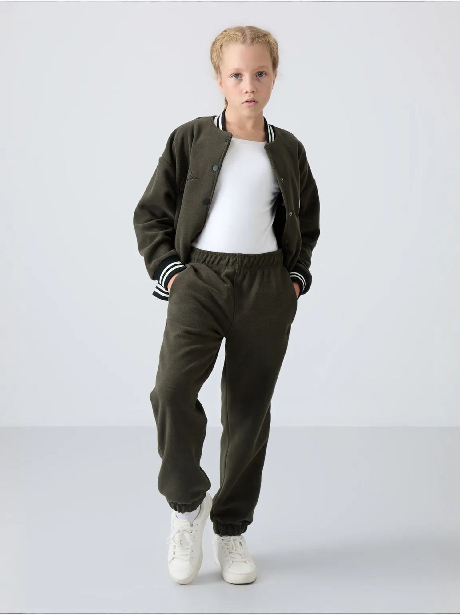 Pantalon jeunesse uni tommy - Kaki