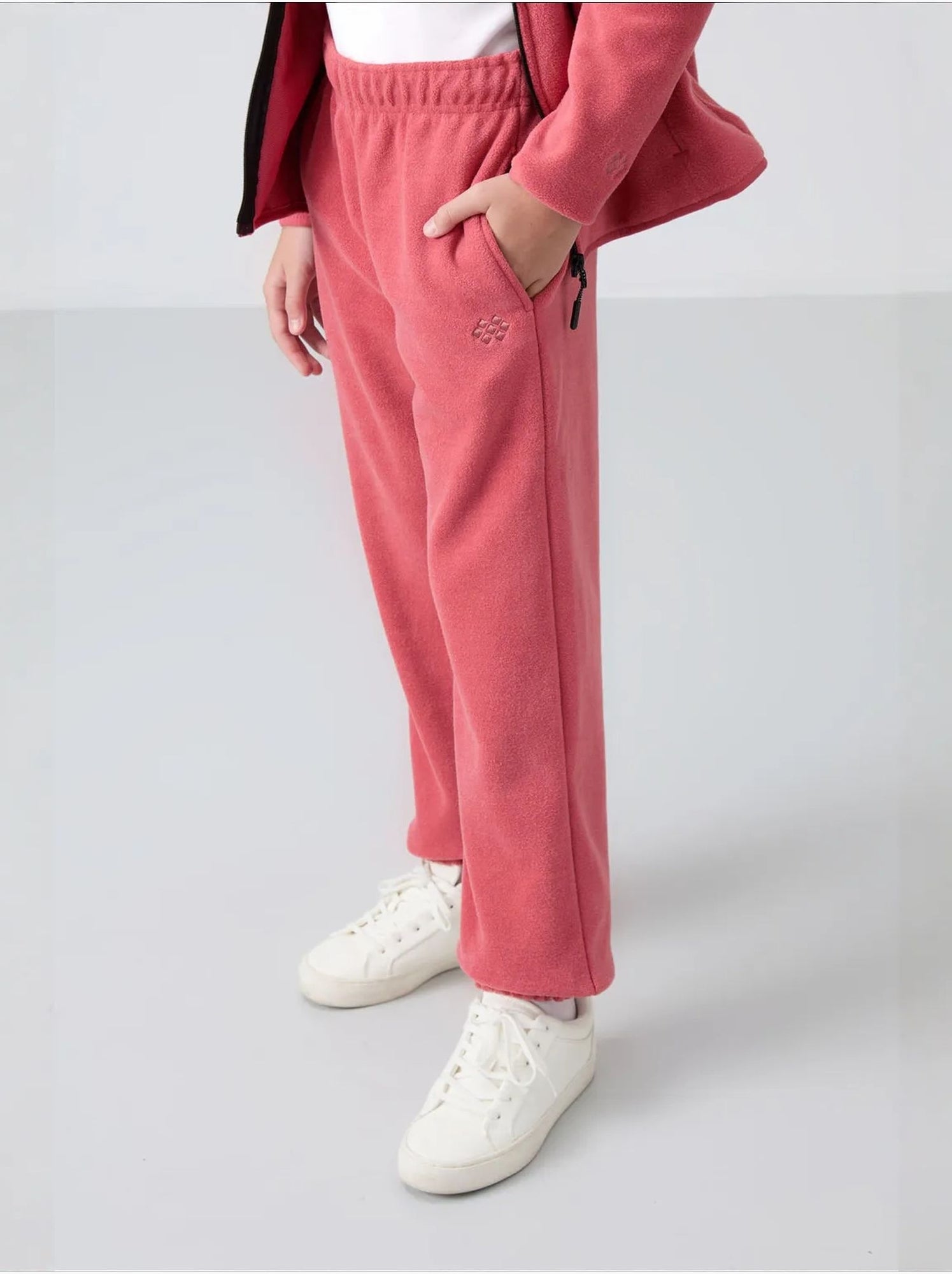 Pantalon jeunesse uni tommy - Magenta