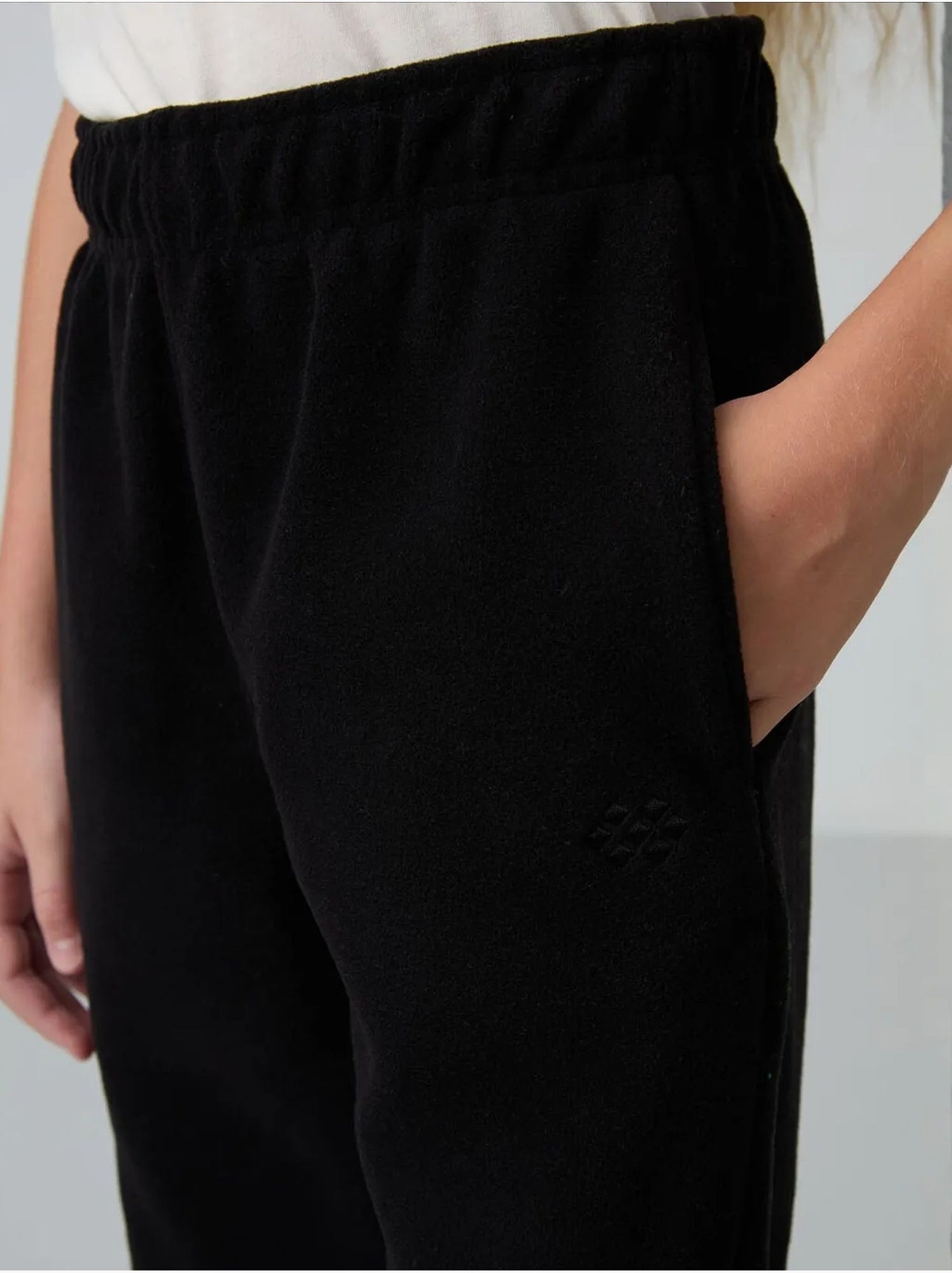 Pantalon jeunesse uni tommy - Noir