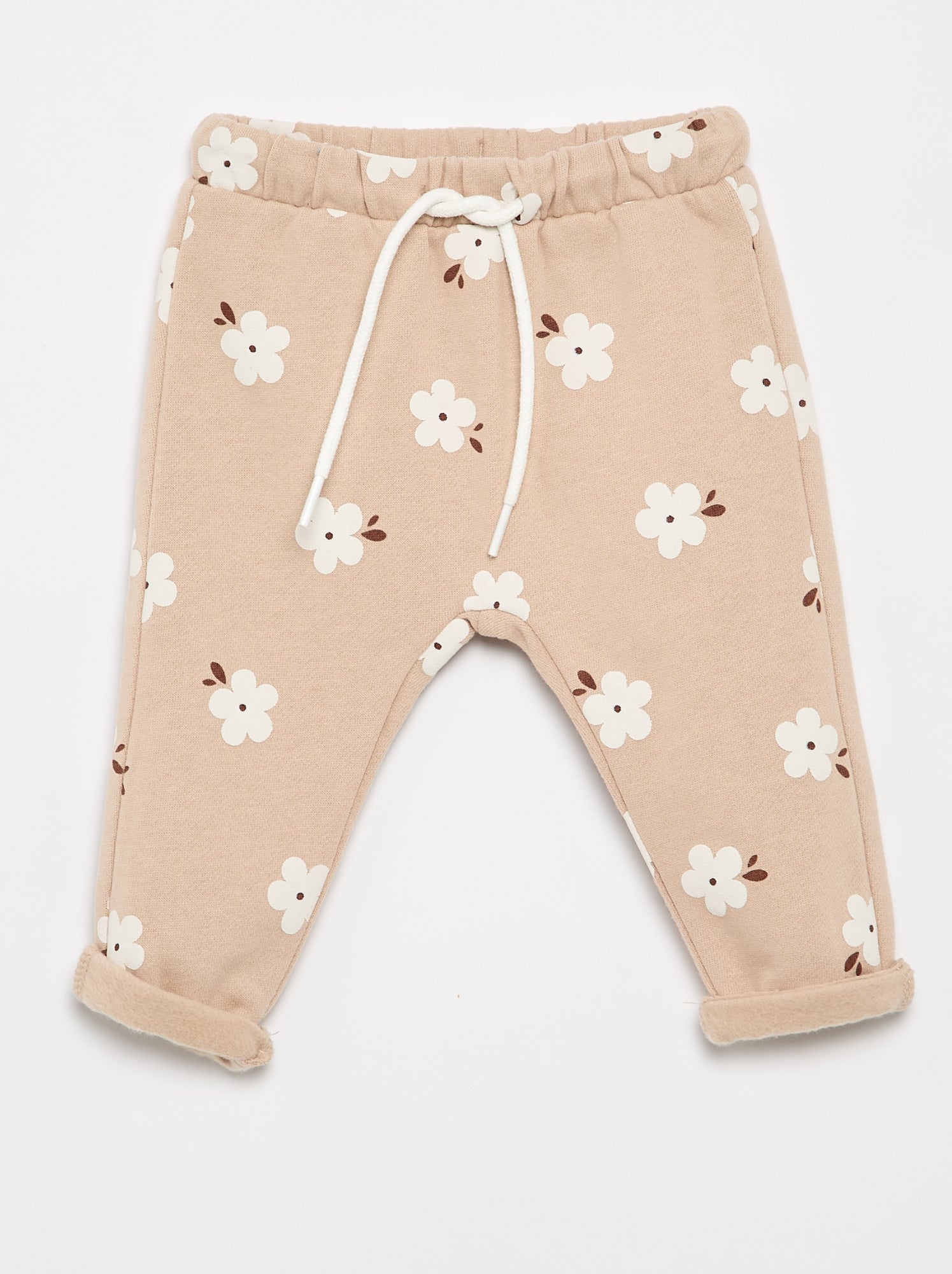 Pantalon jogging à motif - Beige (FVB16_1)
