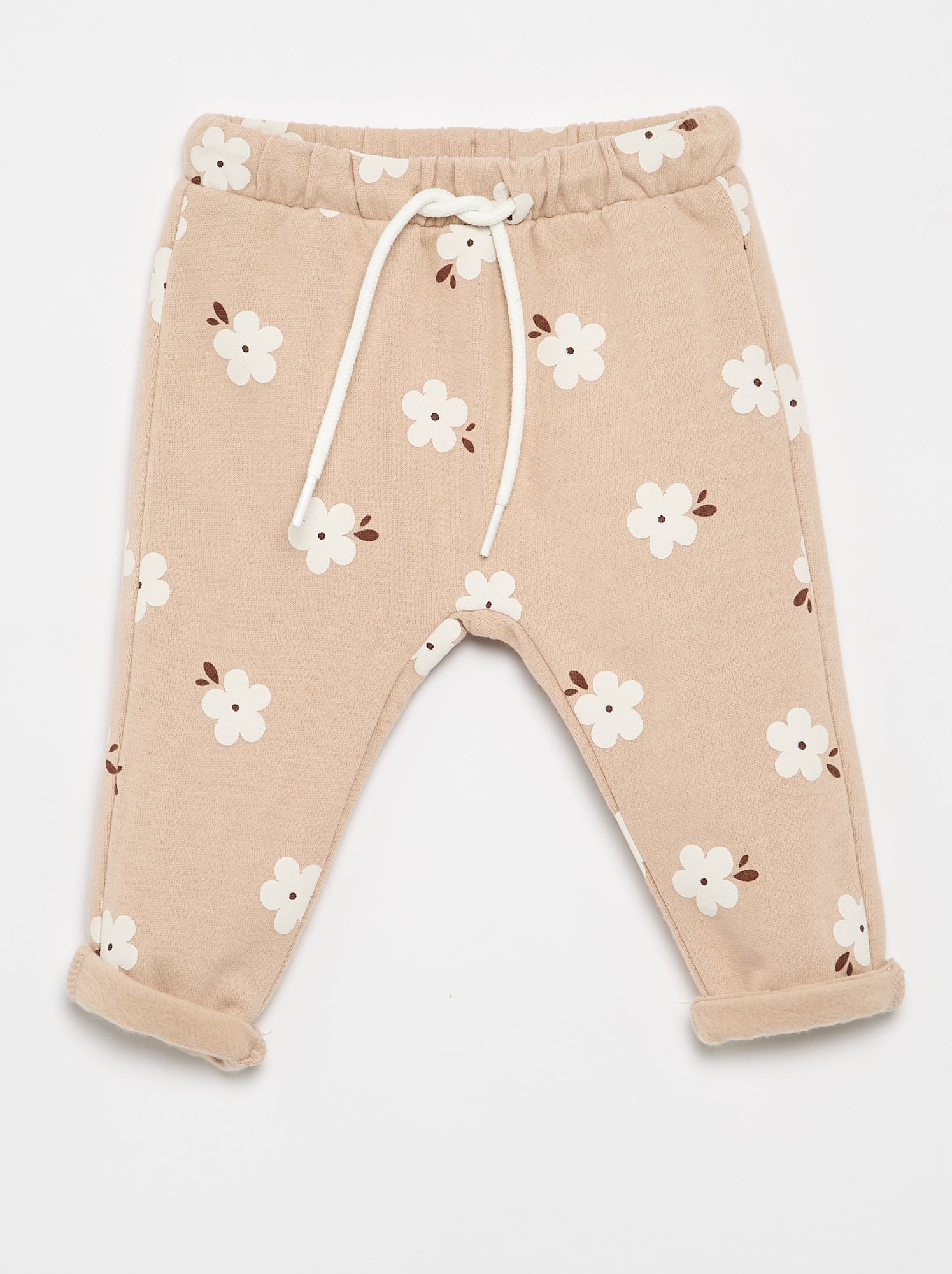 Pantalon jogging à motif - Beige (FVB16_1)
