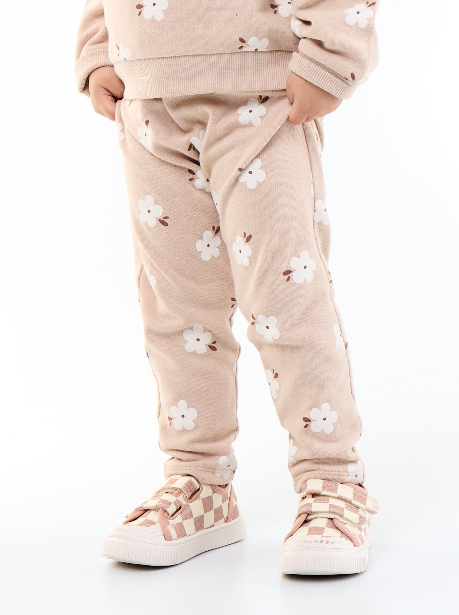Pantalon jogging à motif - Beige (FVB16_1)