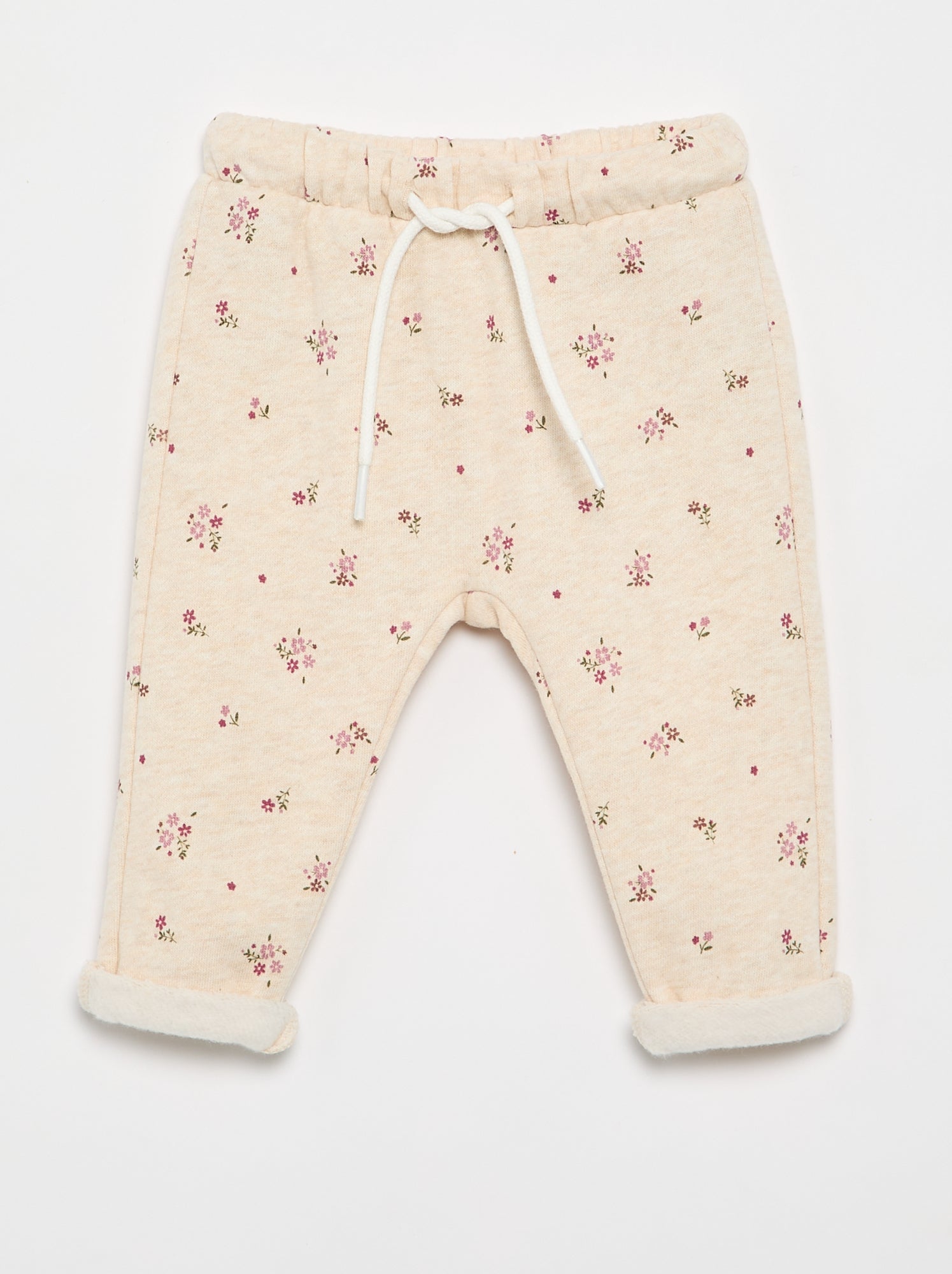 Pantalon jogging à motif - Beige (FVB16_2)