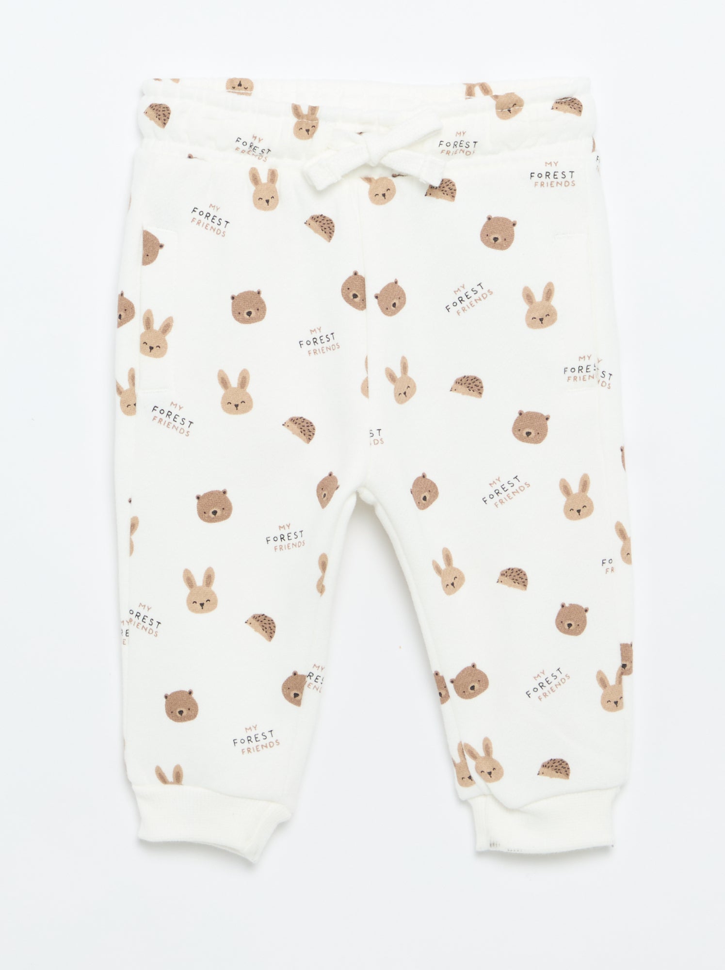 Pantalon jogging à motif - Beige (FXG74_1)