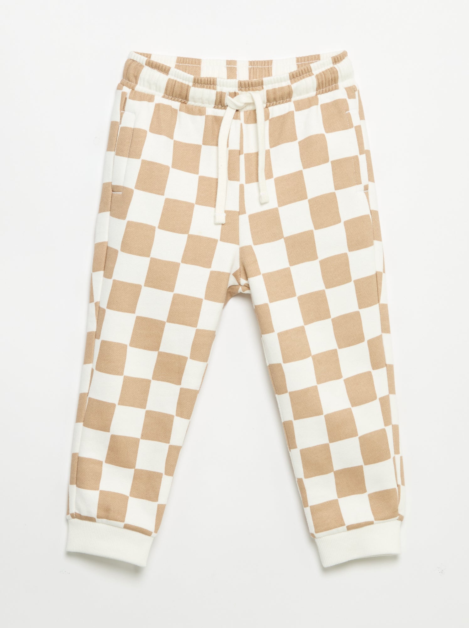 Pantalon jogging à motif - Beige (FXG74_3)