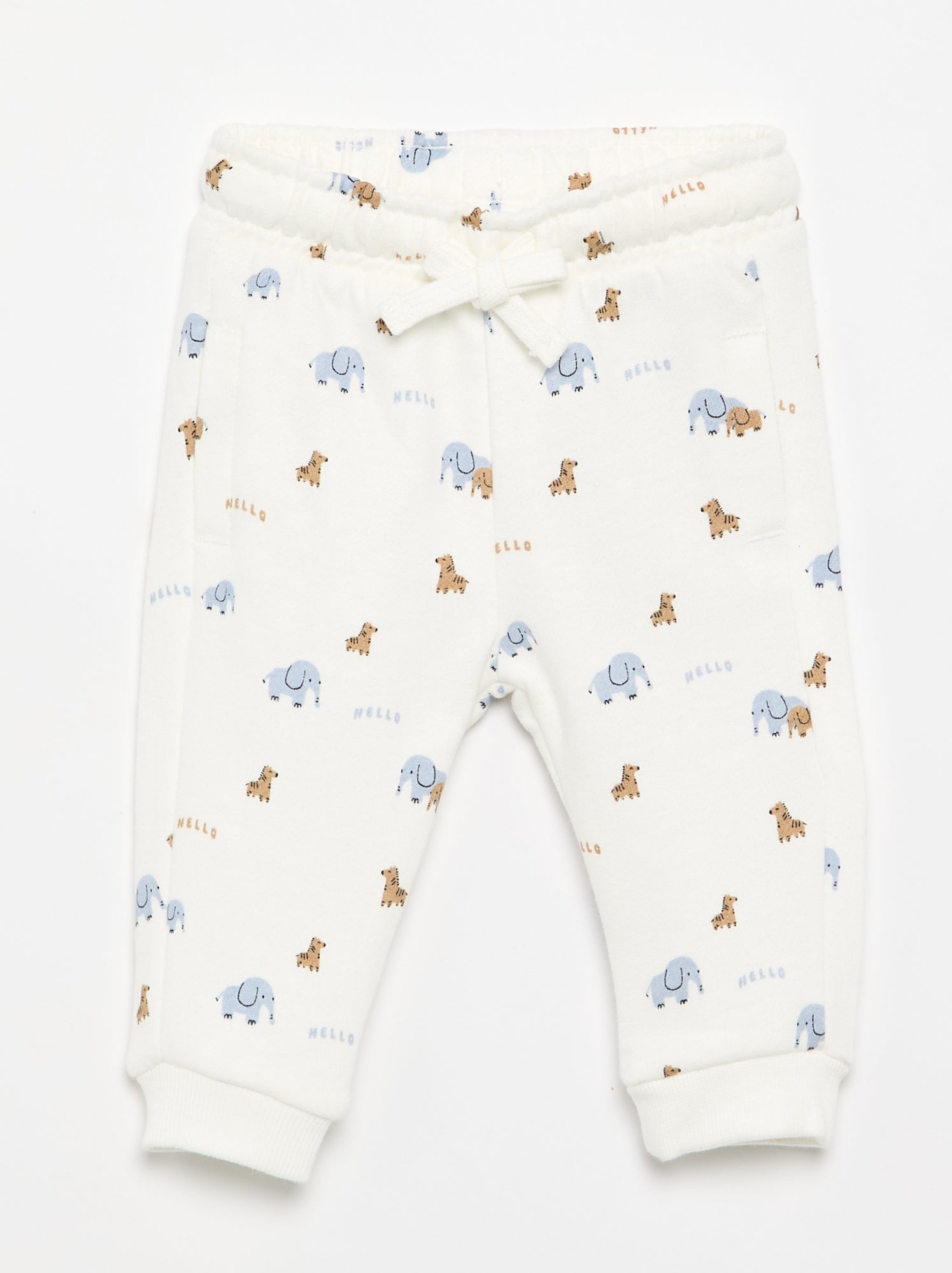 Pantalon jogging à motif - Beige (FXG74_4)