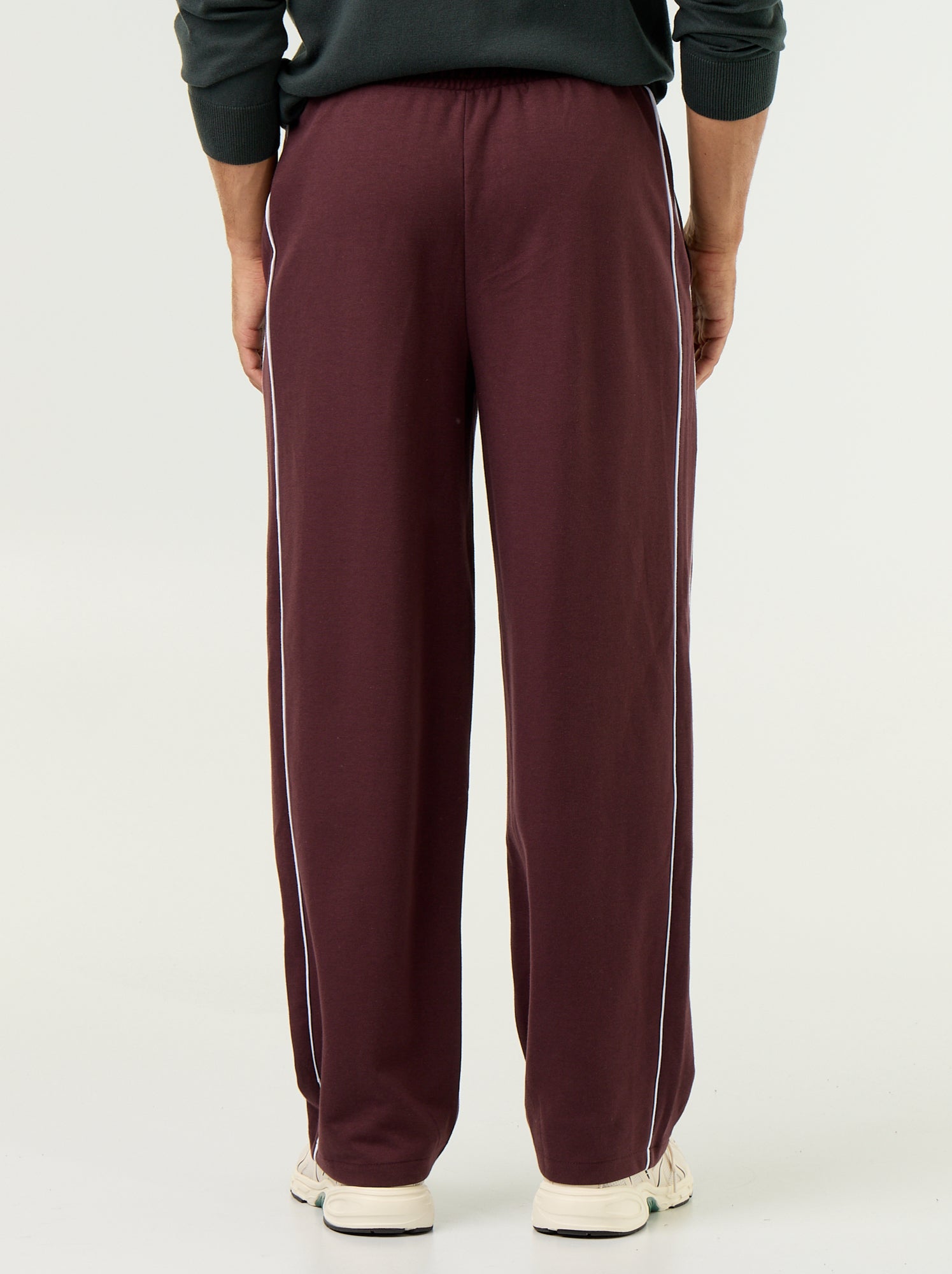 Pantalon jogging avec liserés - Violet