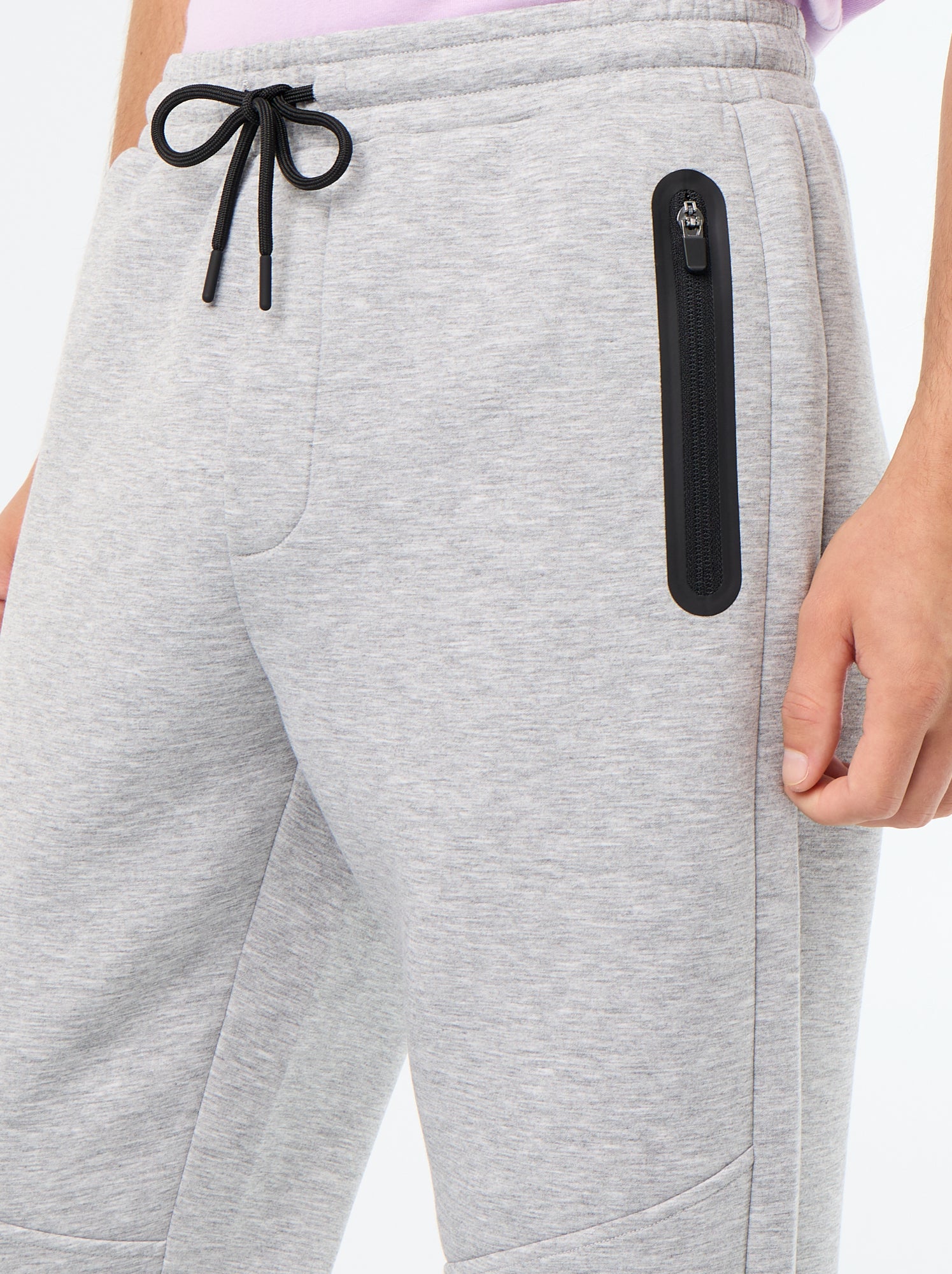 Pantalon jogging avec poches zippées - Gris