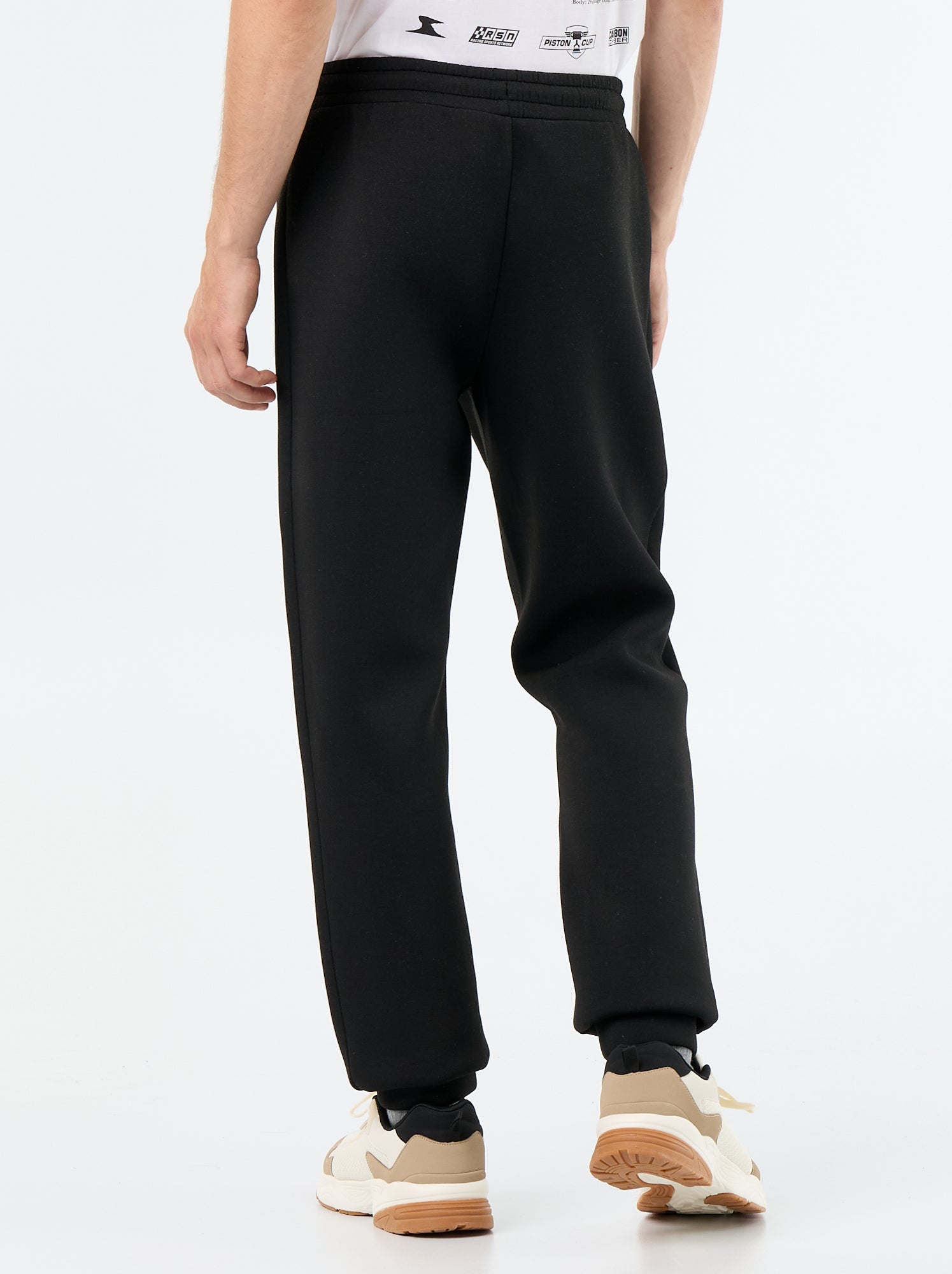 Pantalon jogging avec poches zippées - Noir