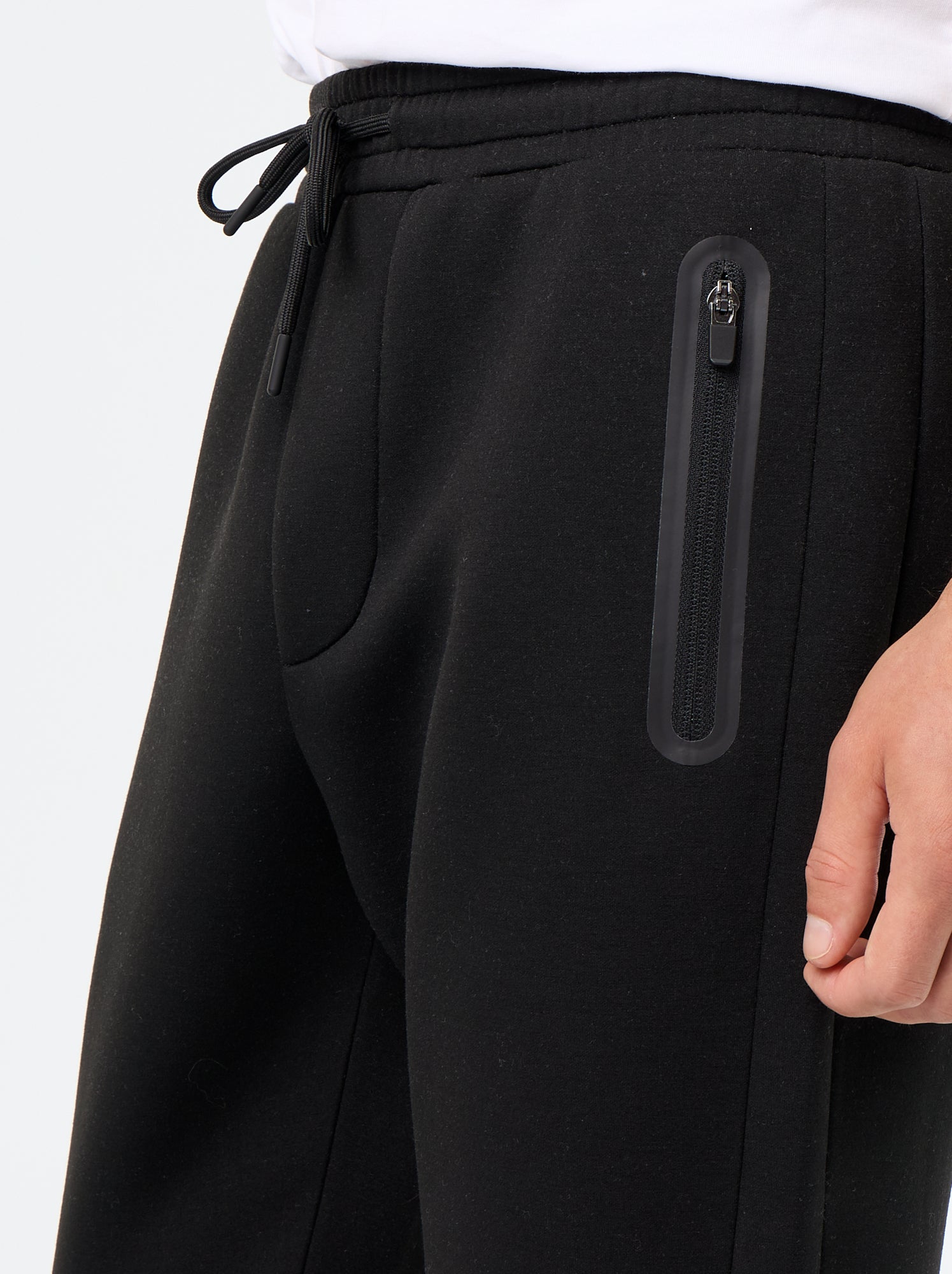 Pantalon jogging avec poches zippées - Noir