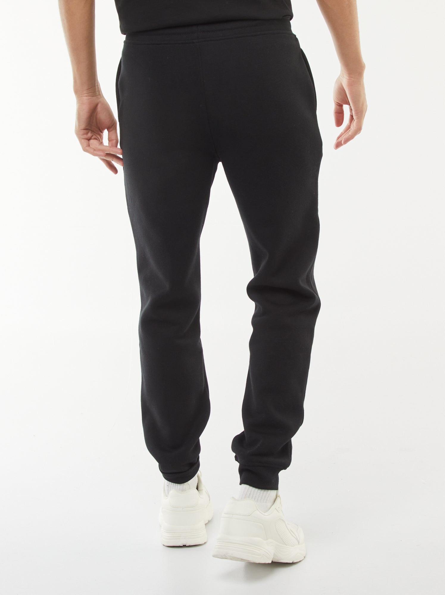 Pantalon jogging en molleton chaud - Noir