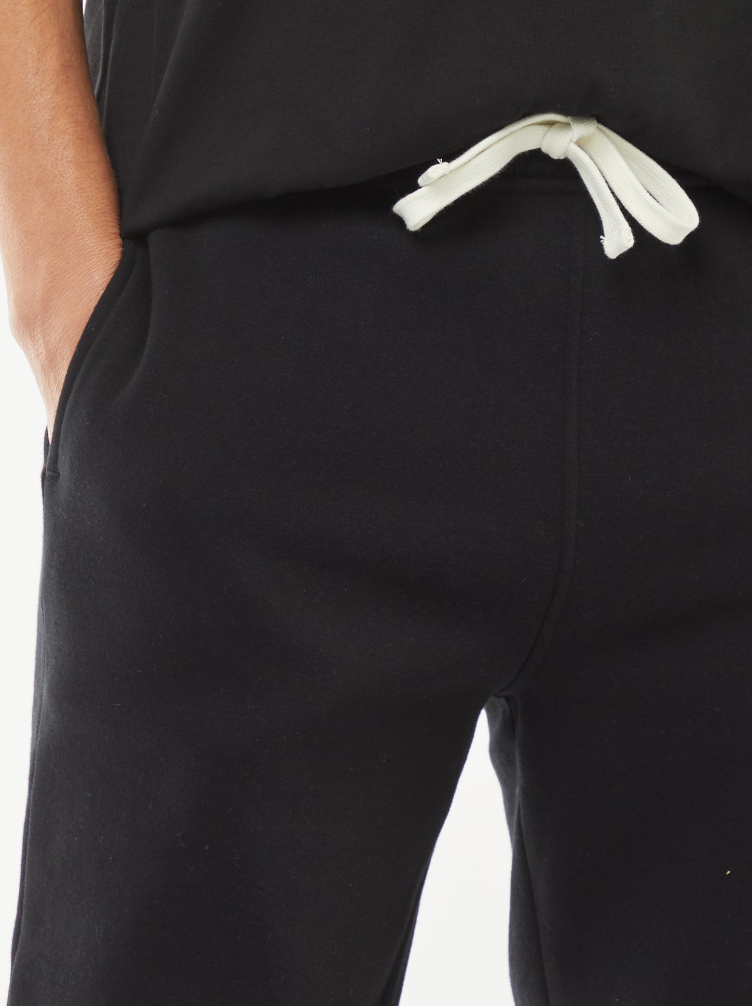 Pantalon jogging en molleton chaud - Noir