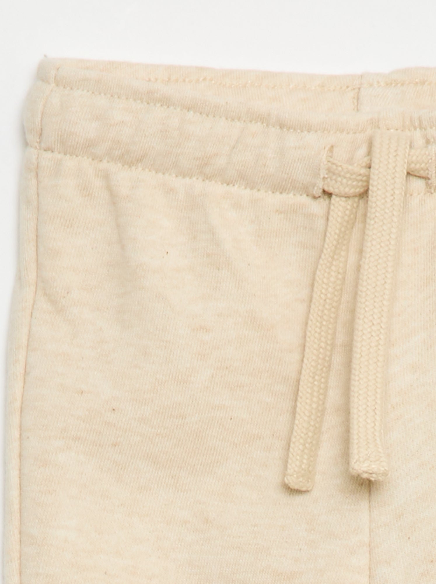 Pantalon jogging en molleton non gratté - Beige (ETY98_1)