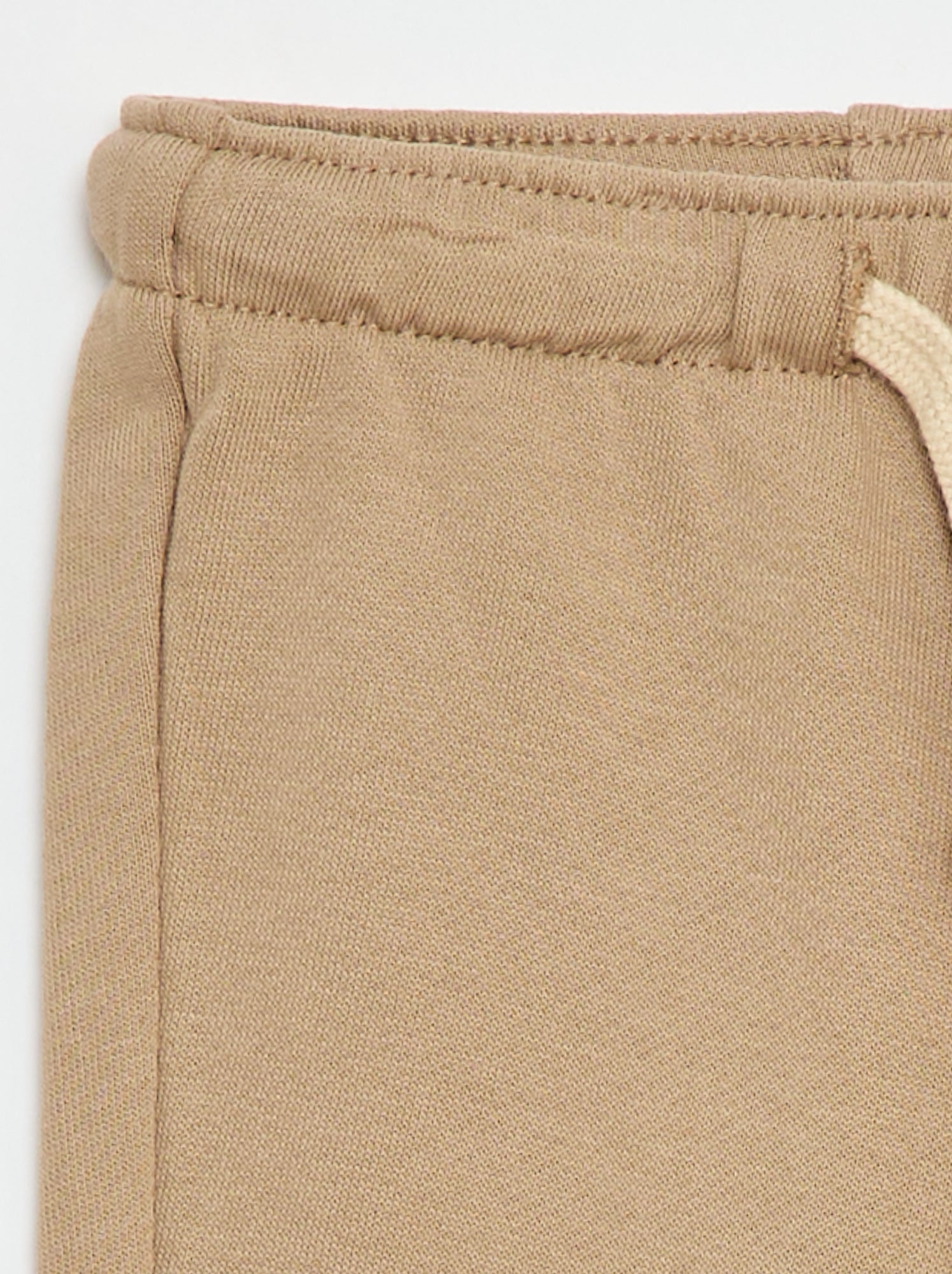 Pantalon jogging en molleton non gratté - Beige (ETY98_8)