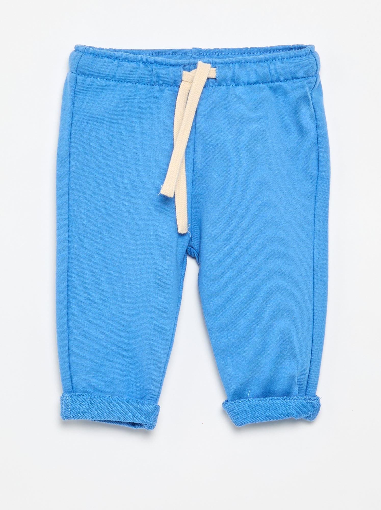 Pantalon jogging en molleton non gratté - Bleu (ETY98_10)