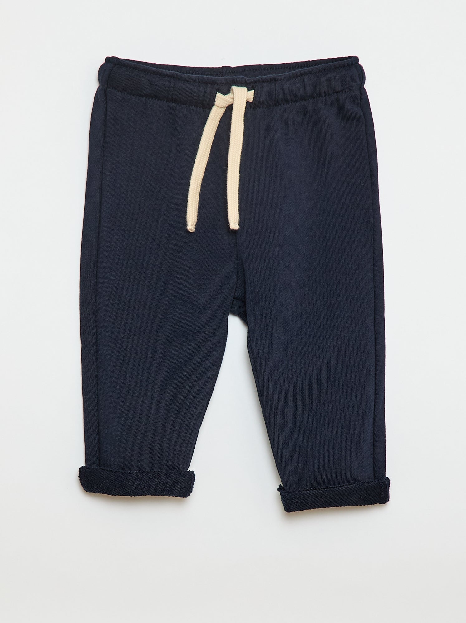 Pantalon jogging en molleton non gratté - Bleu (ETY98_2)