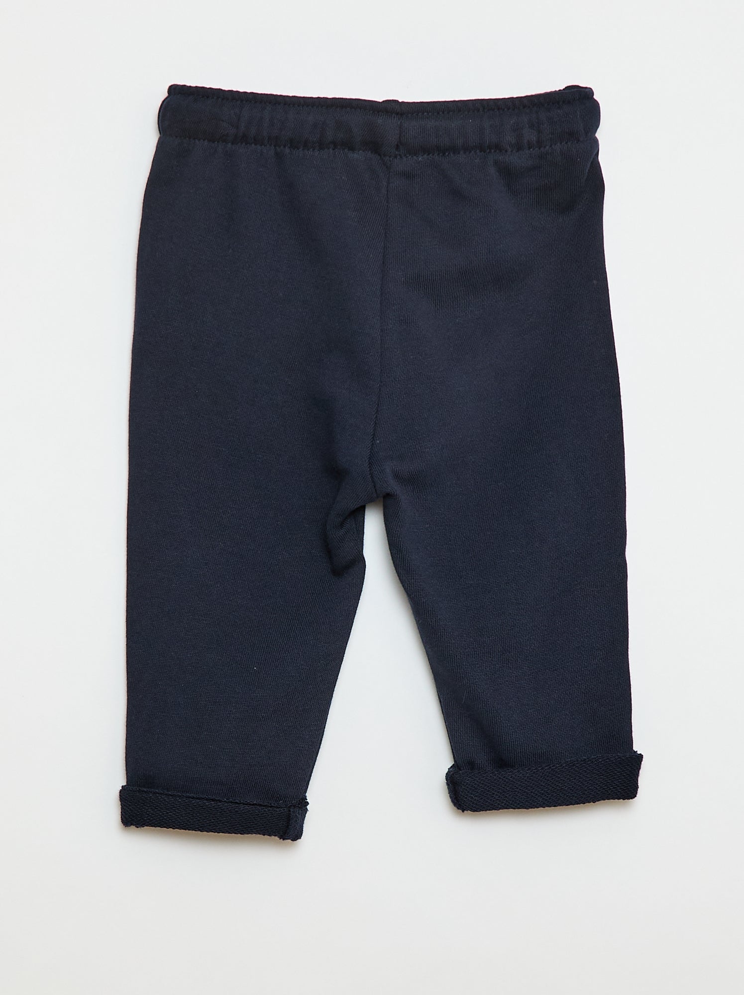 Pantalon jogging en molleton non gratté - Bleu (ETY98_2)