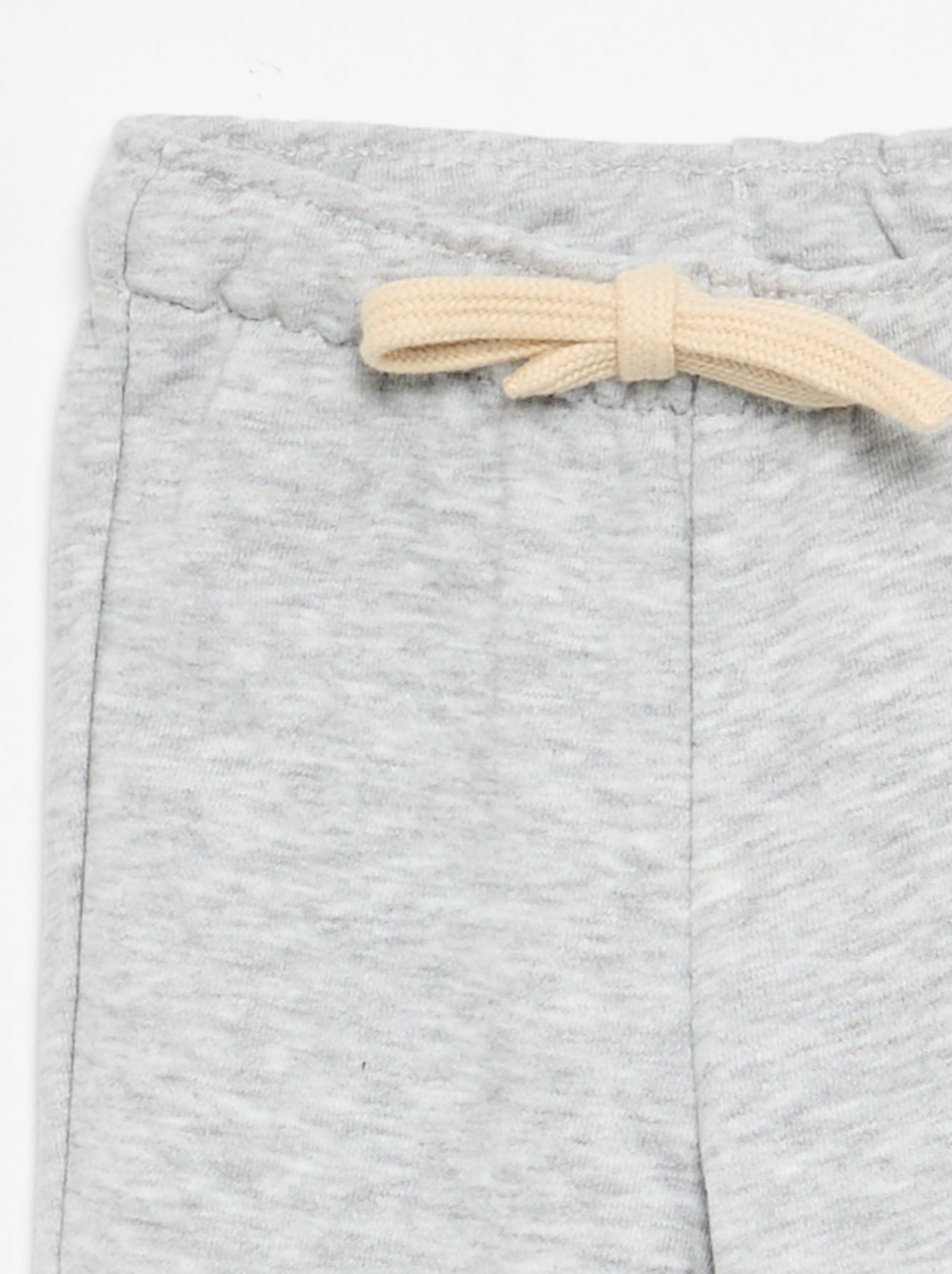 Pantalon jogging en molleton non gratté - Gris