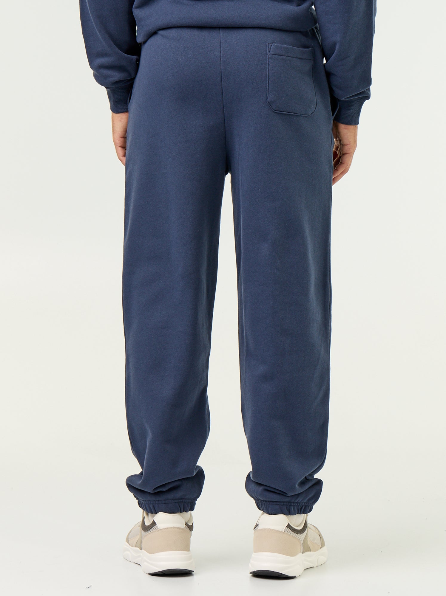 Pantalon jogging en molleton uni - Bleu