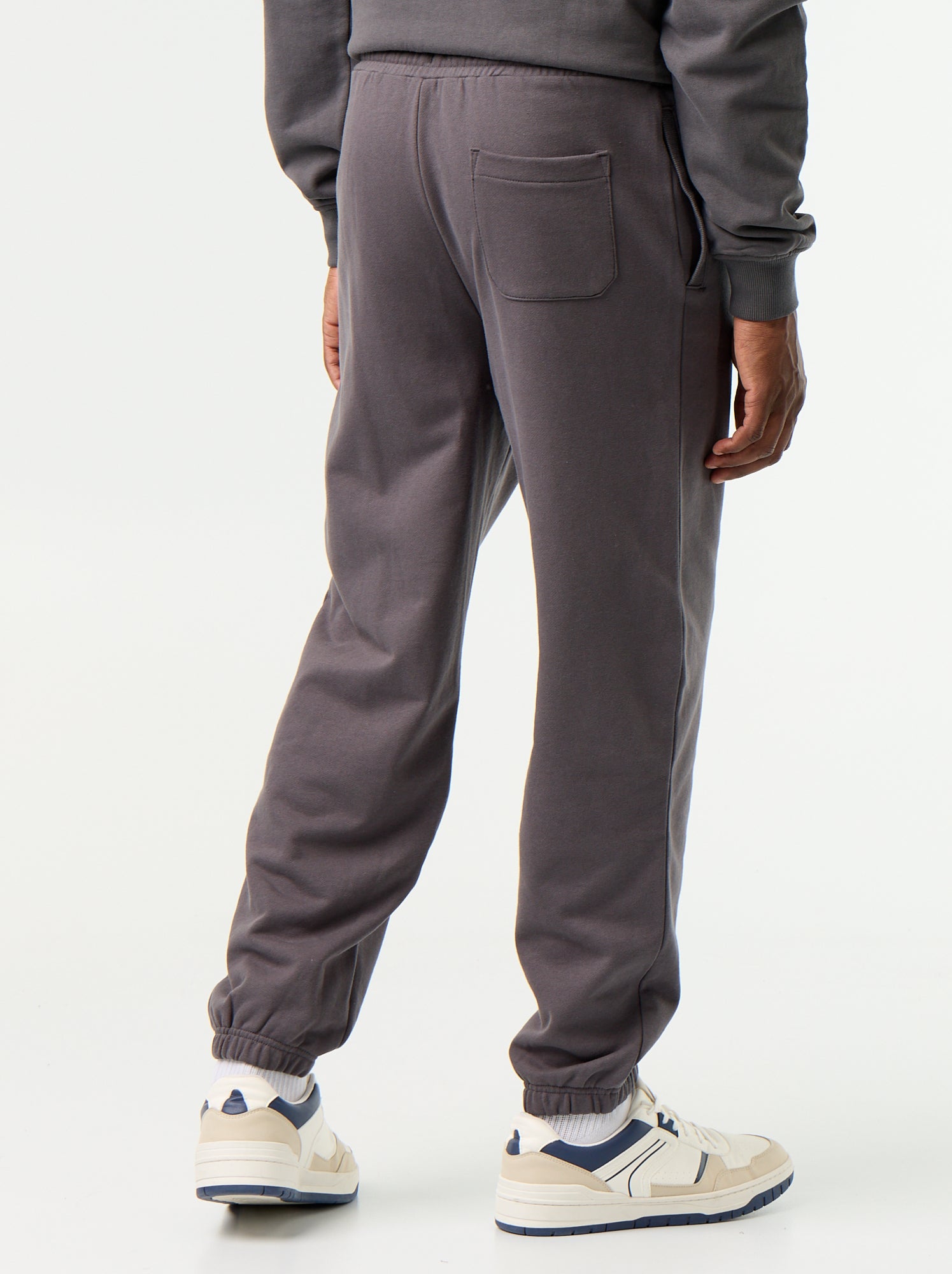 Pantalon jogging en molleton uni - Gris (GCS07_5)