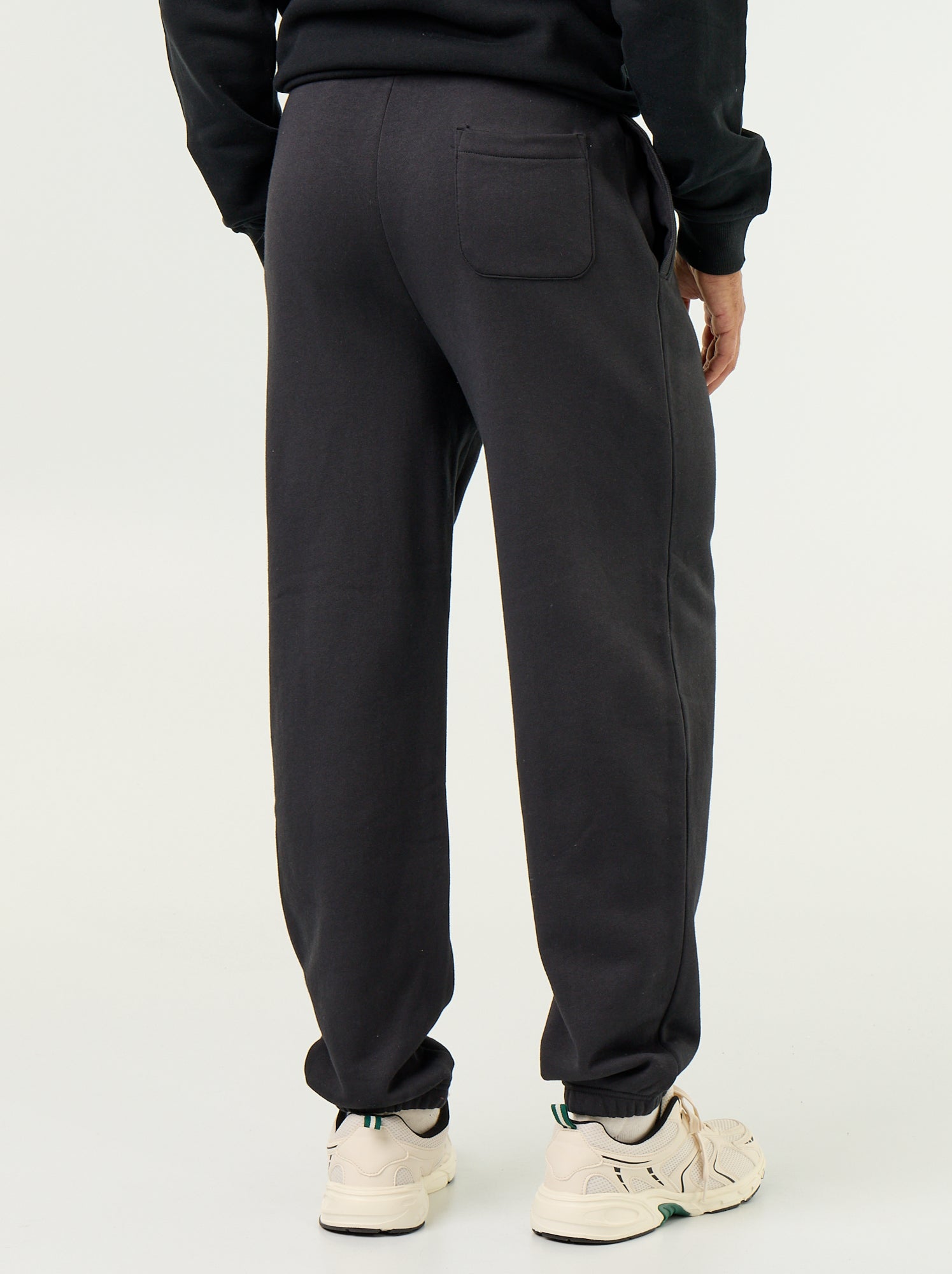 Pantalon jogging en molleton uni - Noir