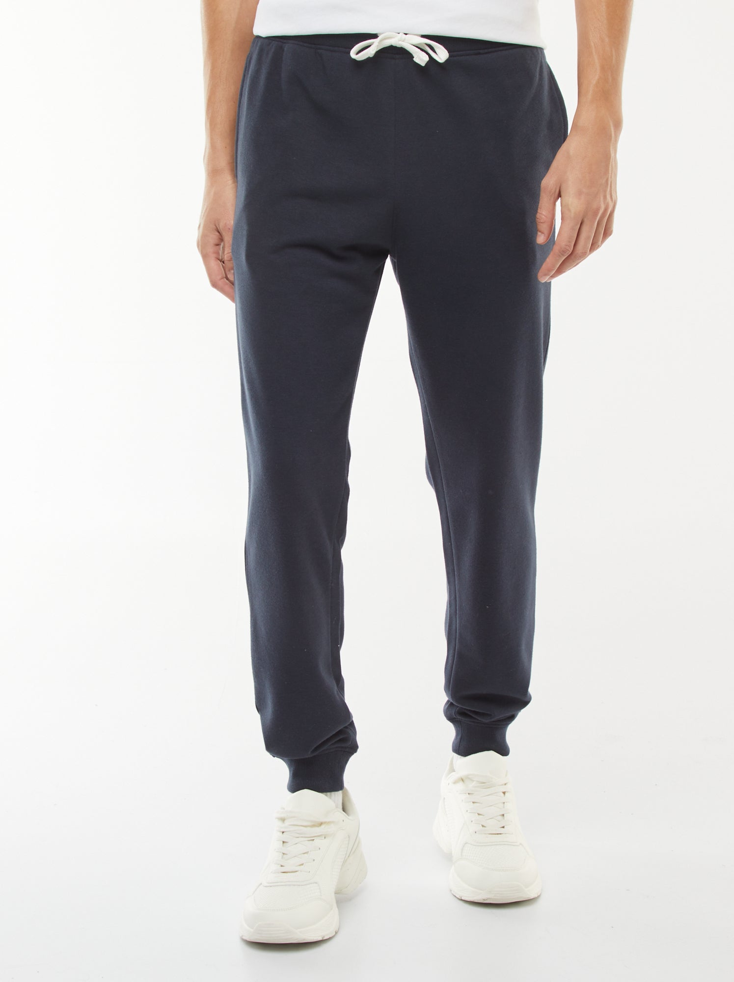 Pantalon jogging léger uni - Bleu marine