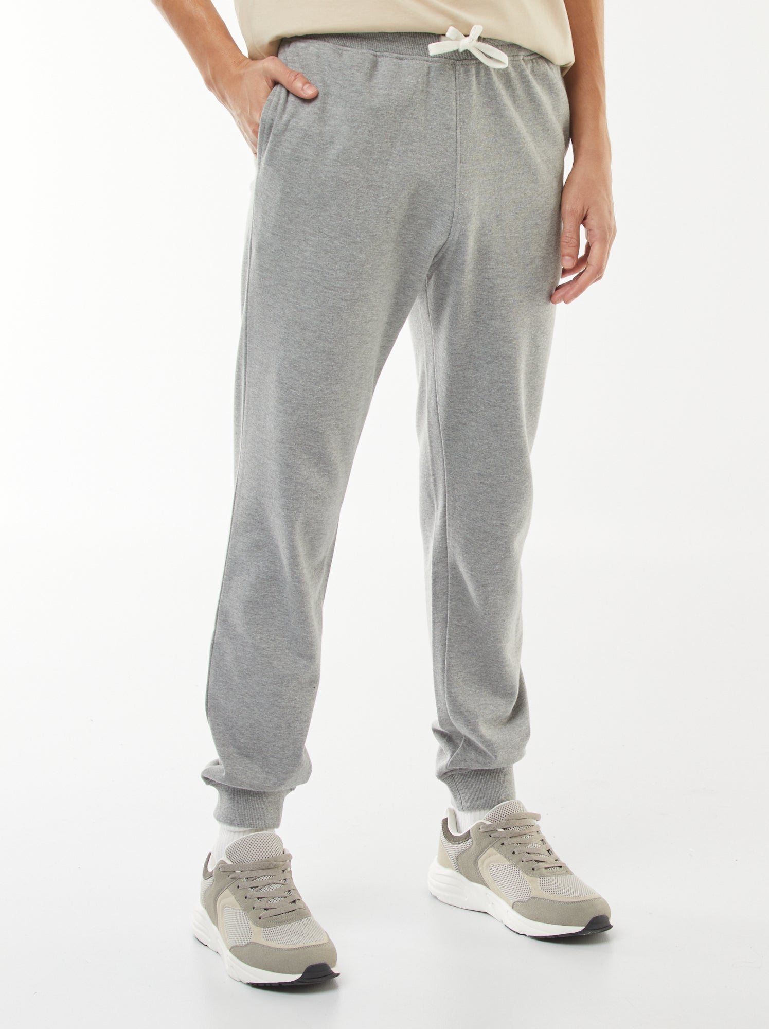 Pantalon jogging léger uni - Gris