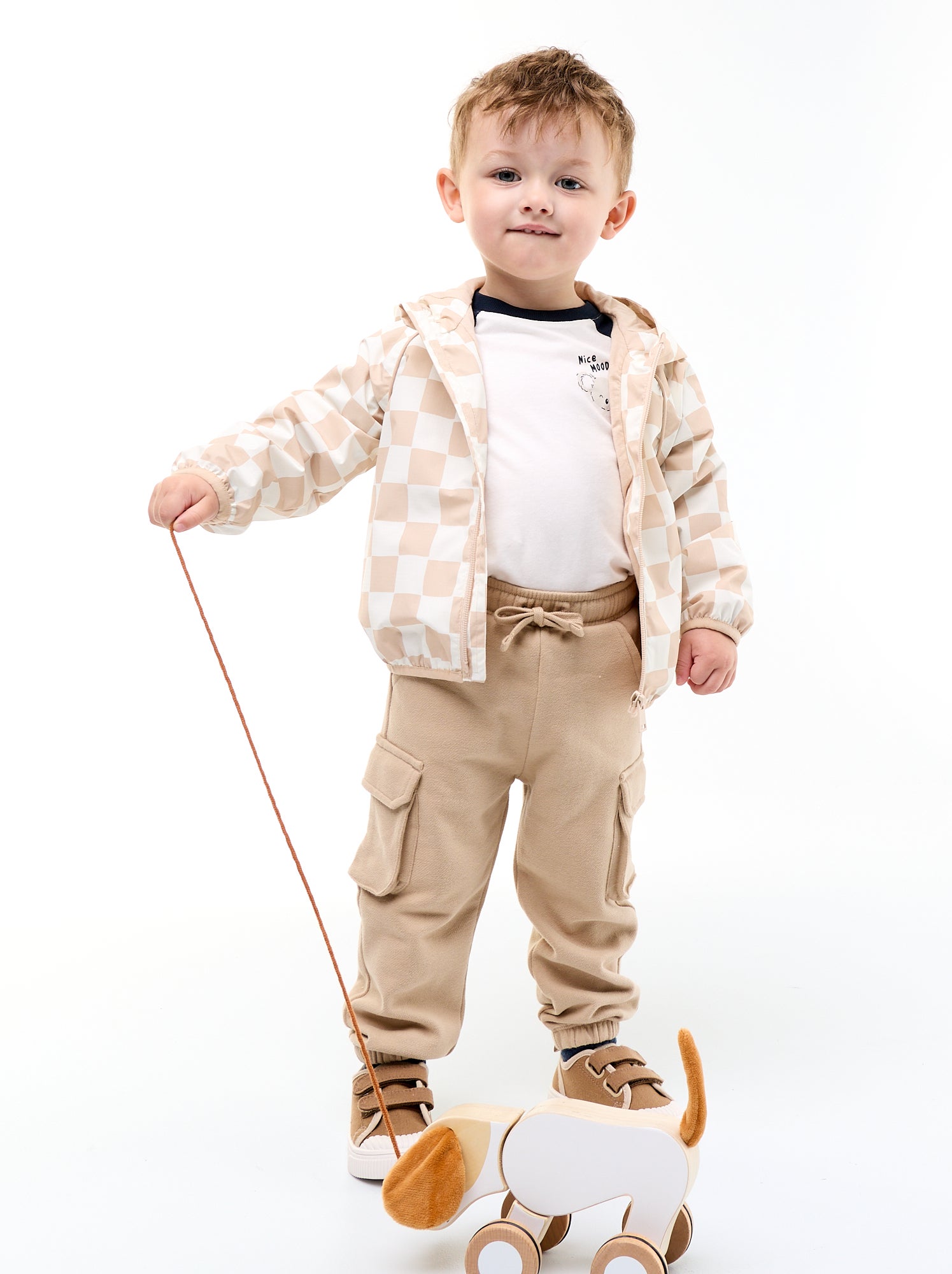 Pantalon jogging multipoches - Beige