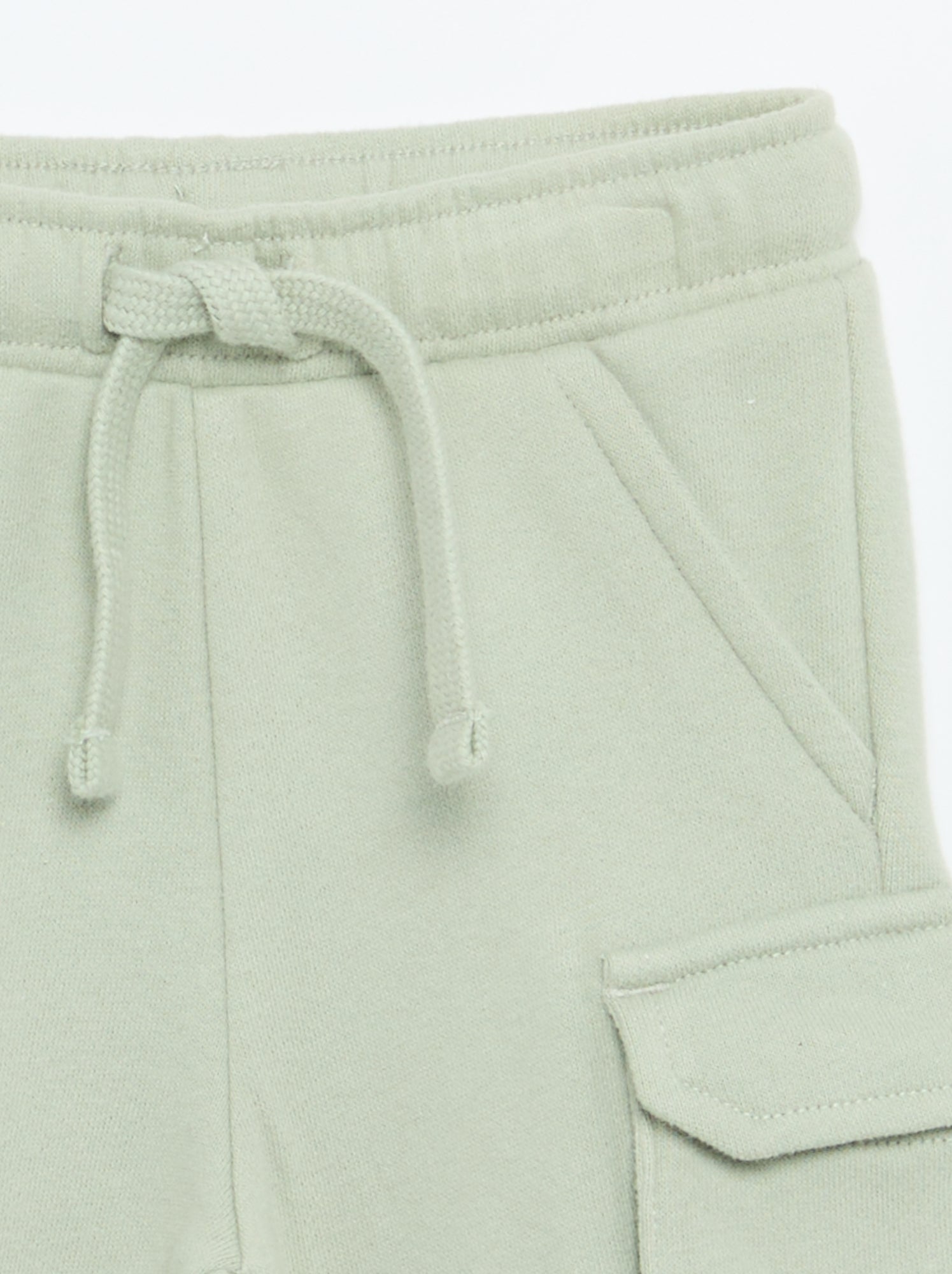 Pantalon jogging multipoches - Vert