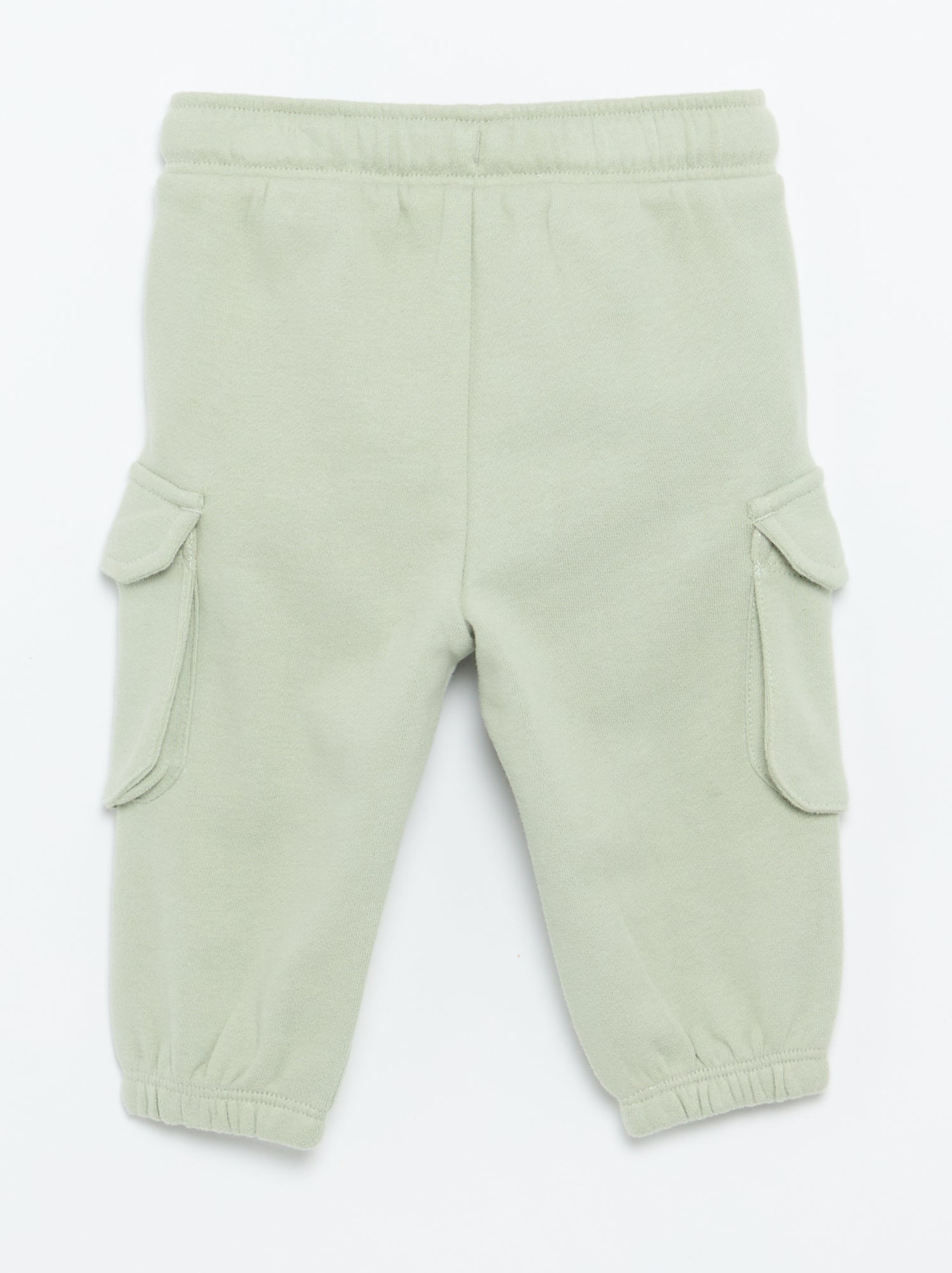 Pantalon jogging multipoches - Vert