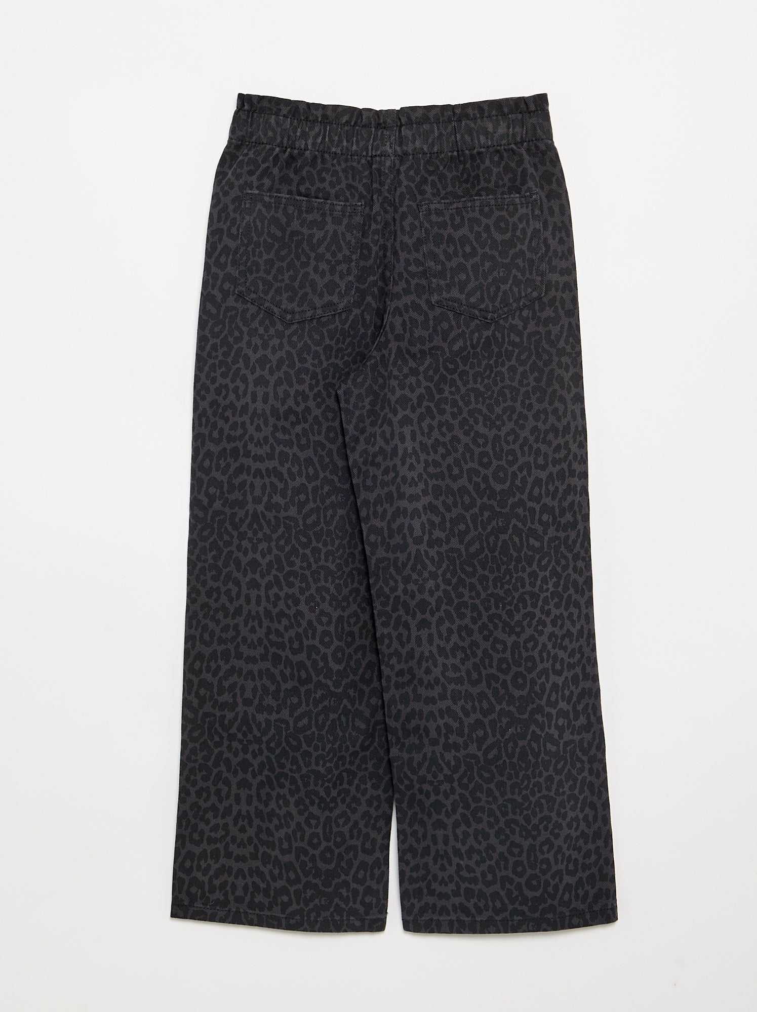 Pantalon large en denim - Gris (GJT30_5)