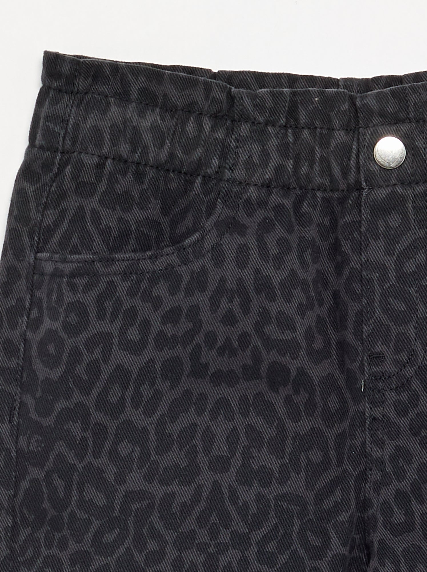 Pantalon large en denim - Gris (GJT30_5)