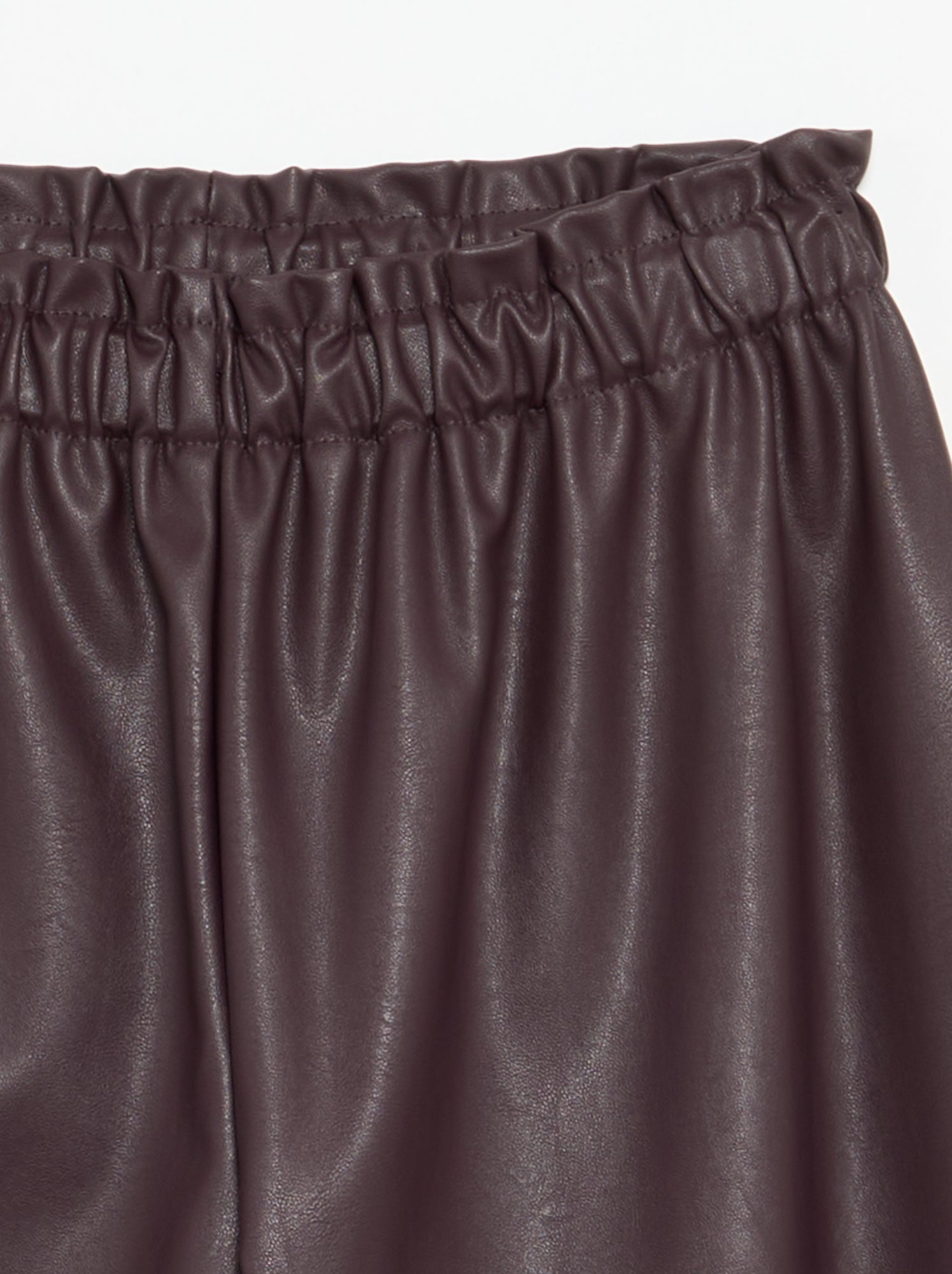 Pantalon large en simili - Violet