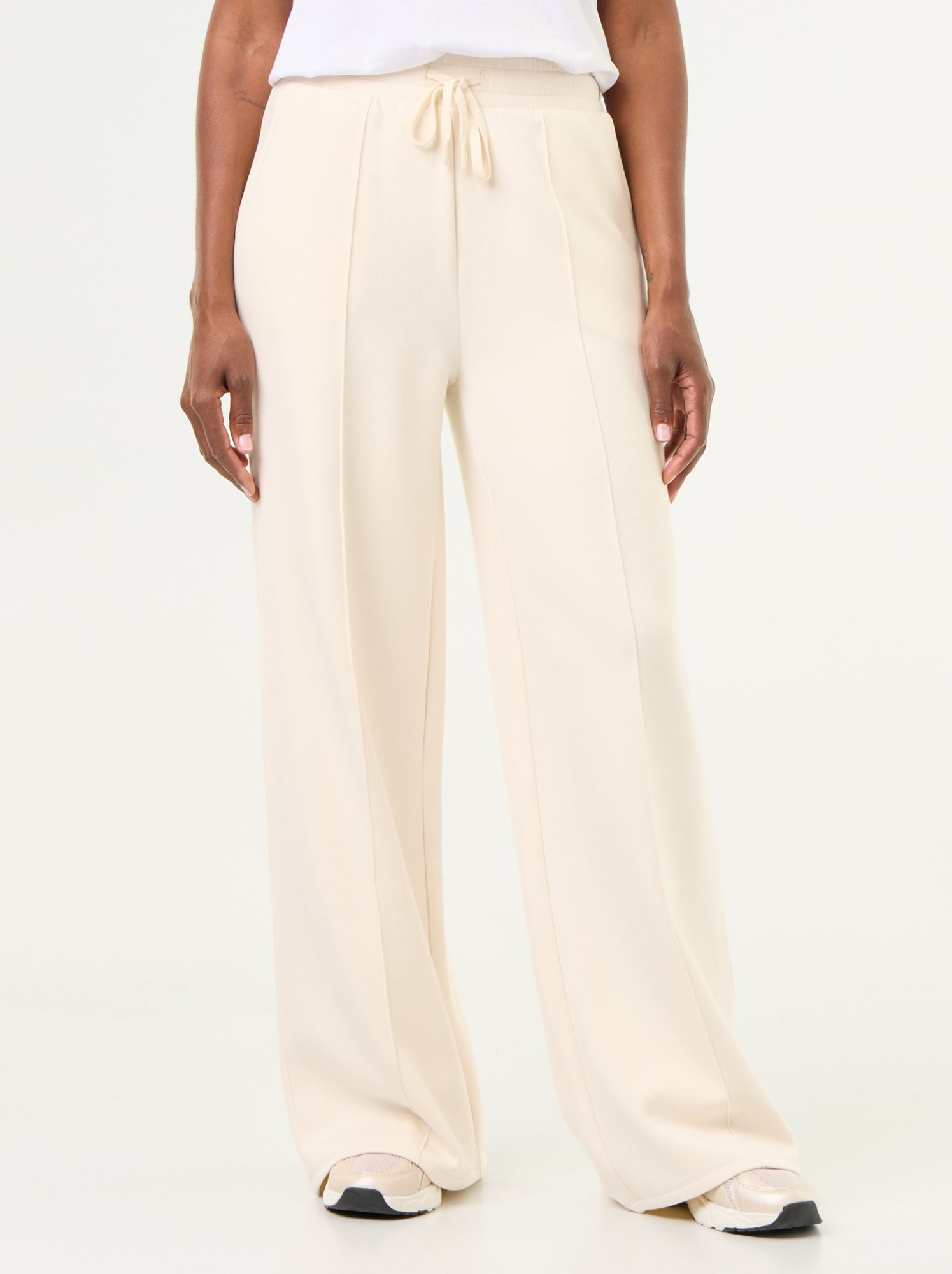 Pantalon large soft touch - Beige