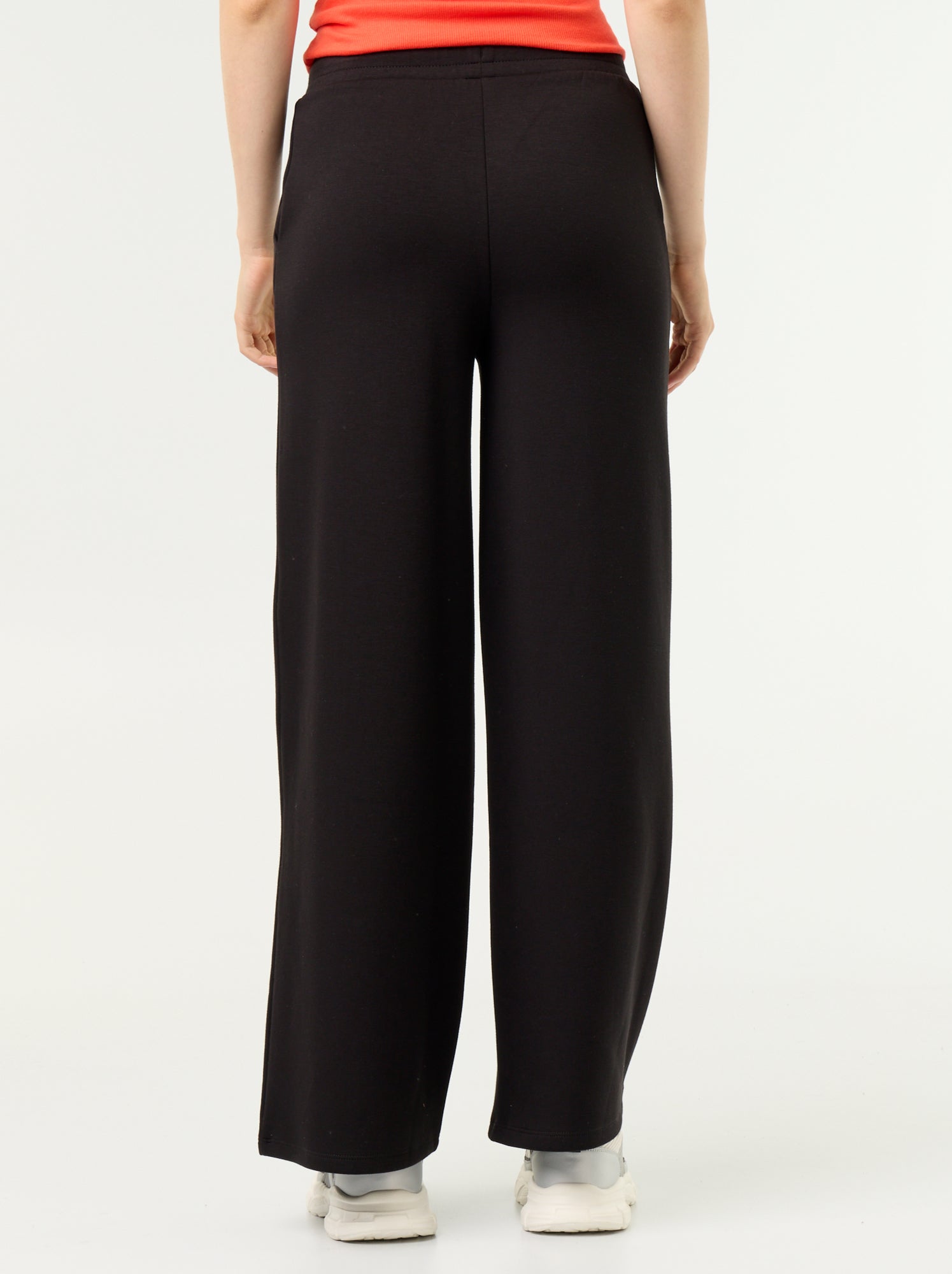 Pantalon large soft touch - Noir