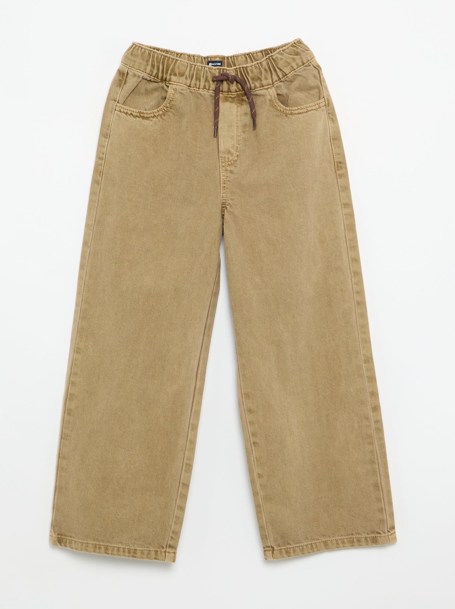 Pantalon large uni - Beige