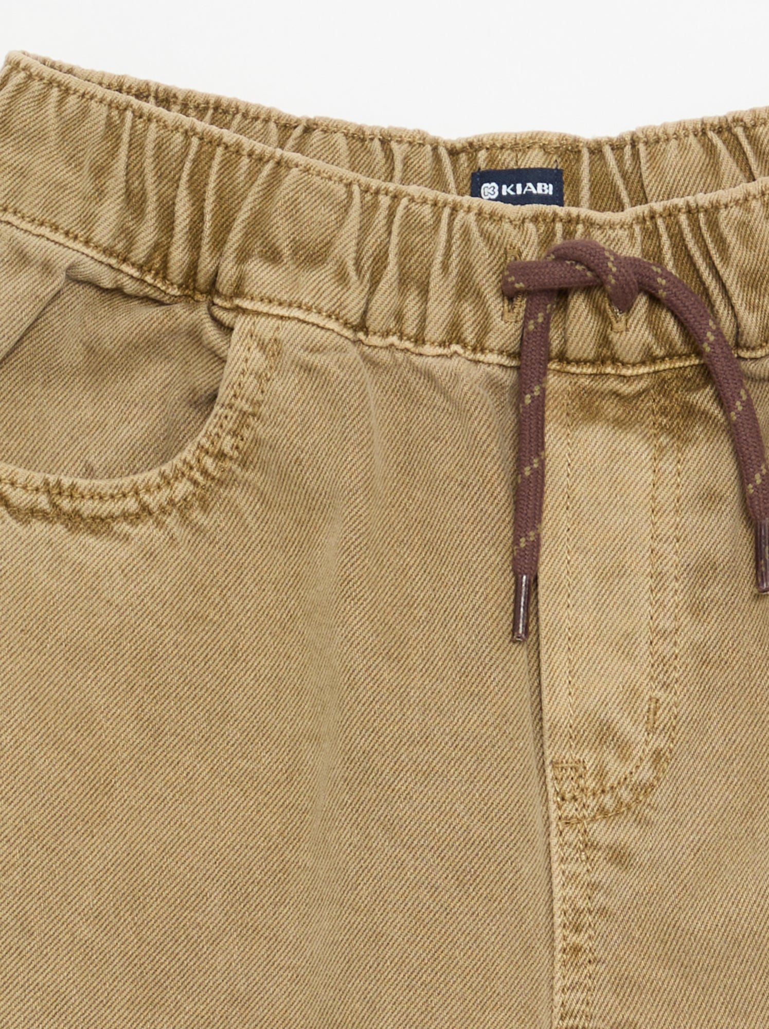 Pantalon large uni - Beige